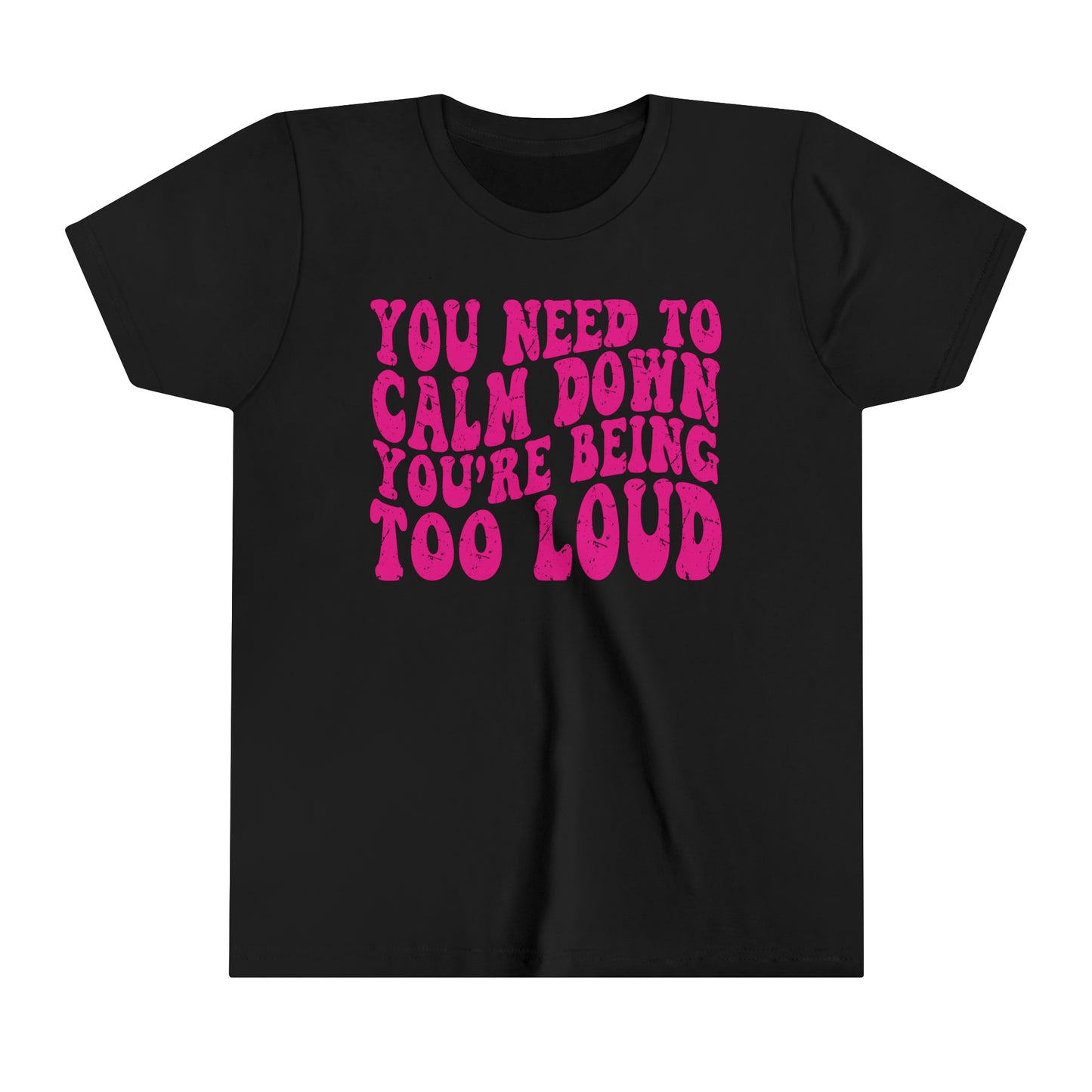 You Need To Calm Down You're Being Too Loud Comfort Colors,Little Swiftie Tee, Gift For Swiftie, YOUTH Shirt, Funny Swiftie Tee, Tswift Fan