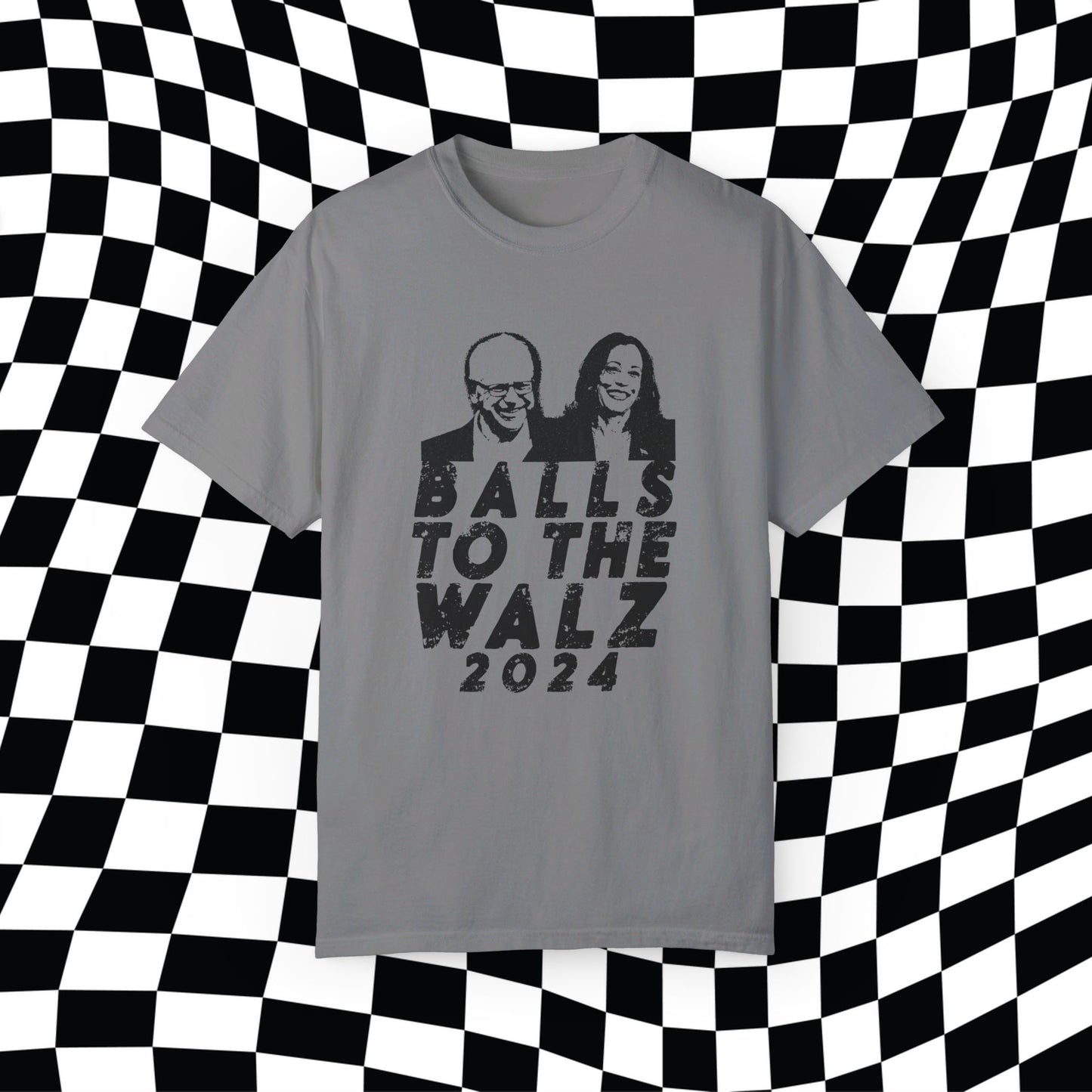 Harris Walz 2024, Balls To The Walz, Funny Election Shirt, Vote Blue, Kamala For President Tim Kamala 2024 Meme Campaign Tee, Funny Election