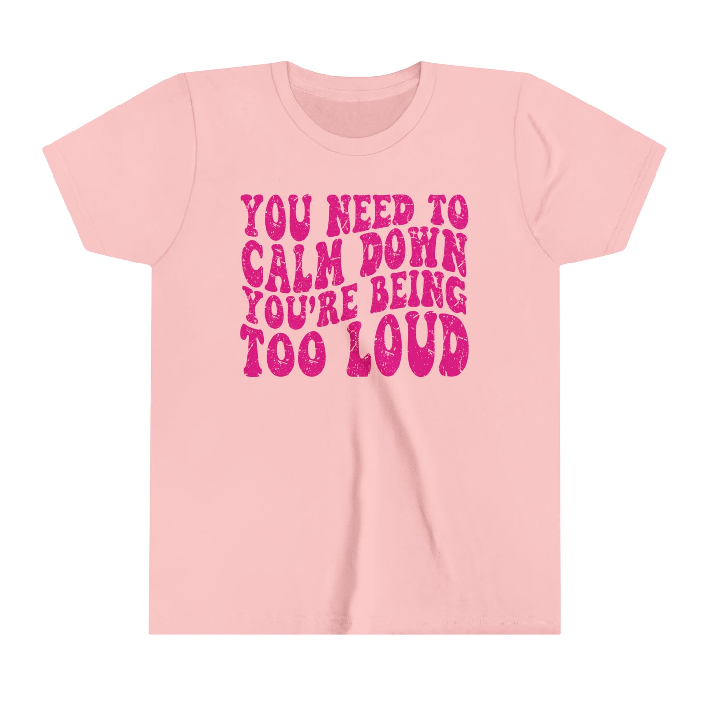 You Need To Calm Down You're Being Too Loud Comfort Colors,Little Swiftie Tee, Gift For Swiftie, YOUTH Shirt, Funny Swiftie Tee, Tswift Fan