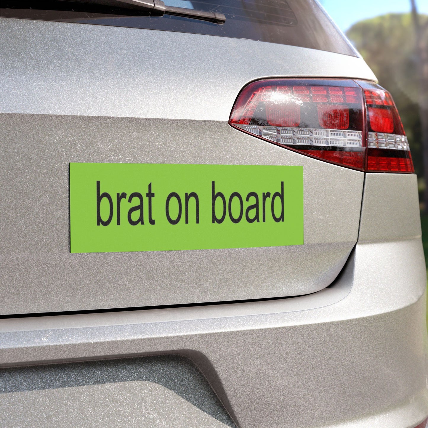 brat on board, bumpin' that brat Car Magnet, Car Accessory, Y2K Car Magnet, Car Decor, Gen Z, Gift For Her, Friend Gift, xcx, i'm so julia