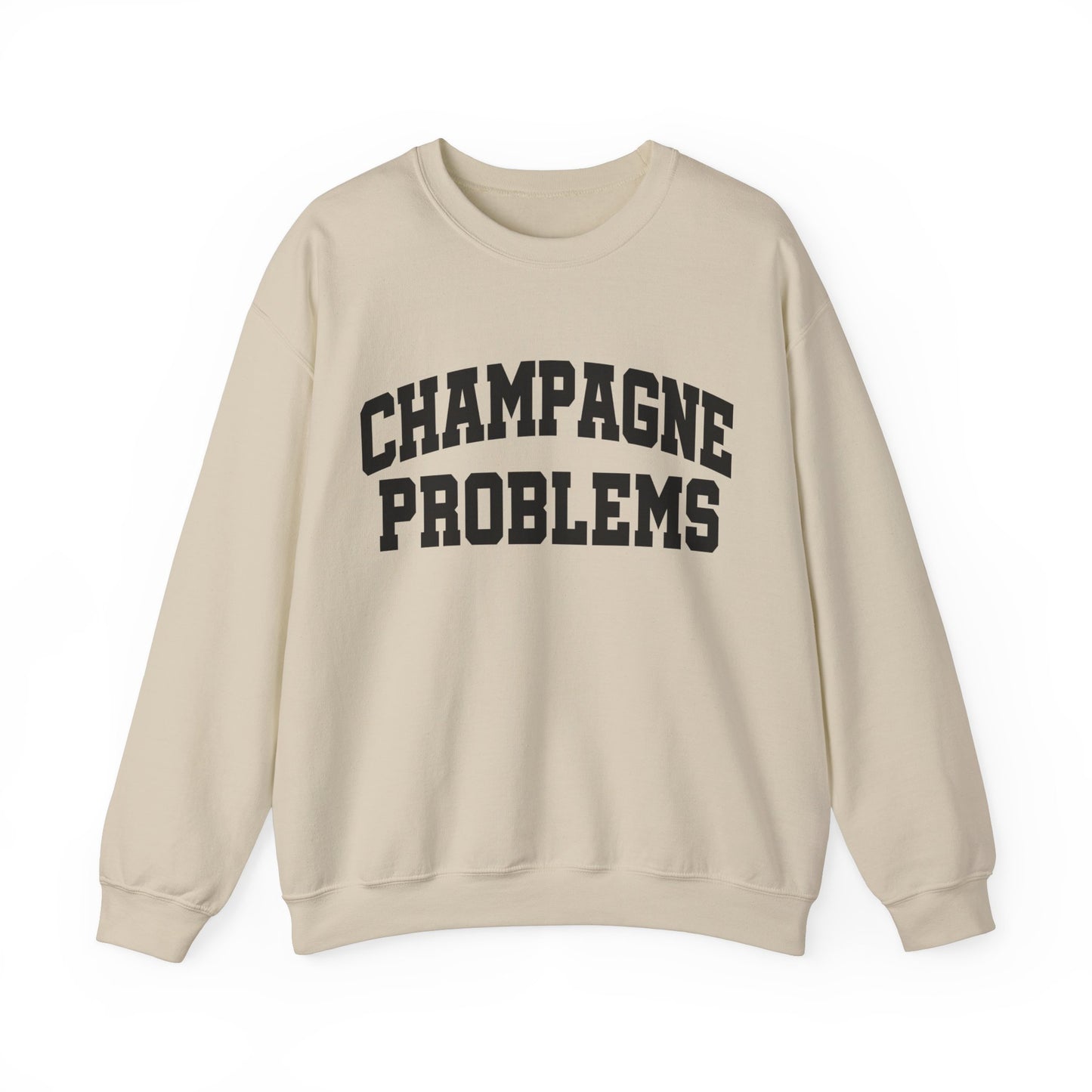 Champagne Problems Gildan Crewneck, Swiftie Tee, Varsity Letter Trendy Oversized Tee, Gift For Her, Gift For Swiftie, Varsity Letter Shirt