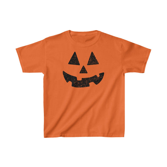 Halloween Pumpkin Face Baby Tee, Jack O Lantern Shirt, Halloween Festive Tee, Grunge Pumpkin Face, Trendy Oversized Tee, Pumpkin Spice