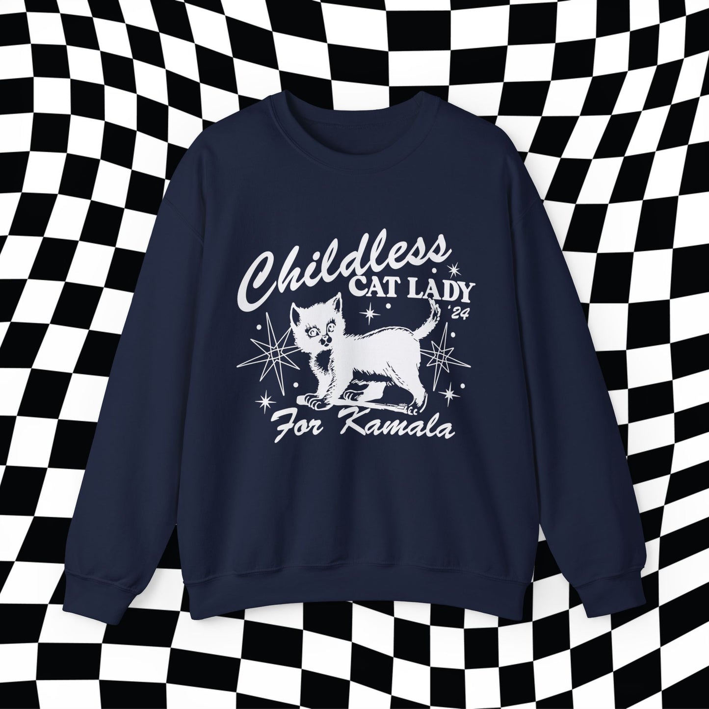 Childless Cat Lady For Kamala Sweatshirt, Childless Cat Lady For Harris, Cat Lady Shirt, Miserable Cat Lady, Kamala 2024, Democrat Funny