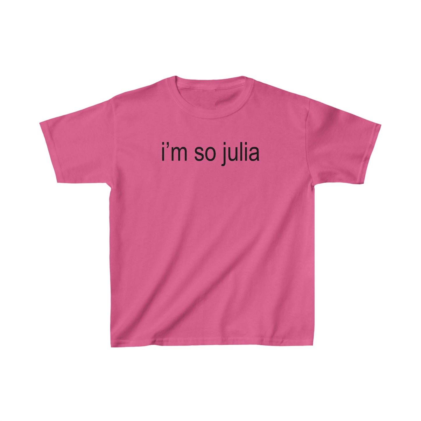 i'm so julia brat Baby Tee, Trendy Baby Tee, Vintage, Retro Style, Y2K Baby Tee, Cropped brat Tee, i'm so julia, xcx, bumpin' that