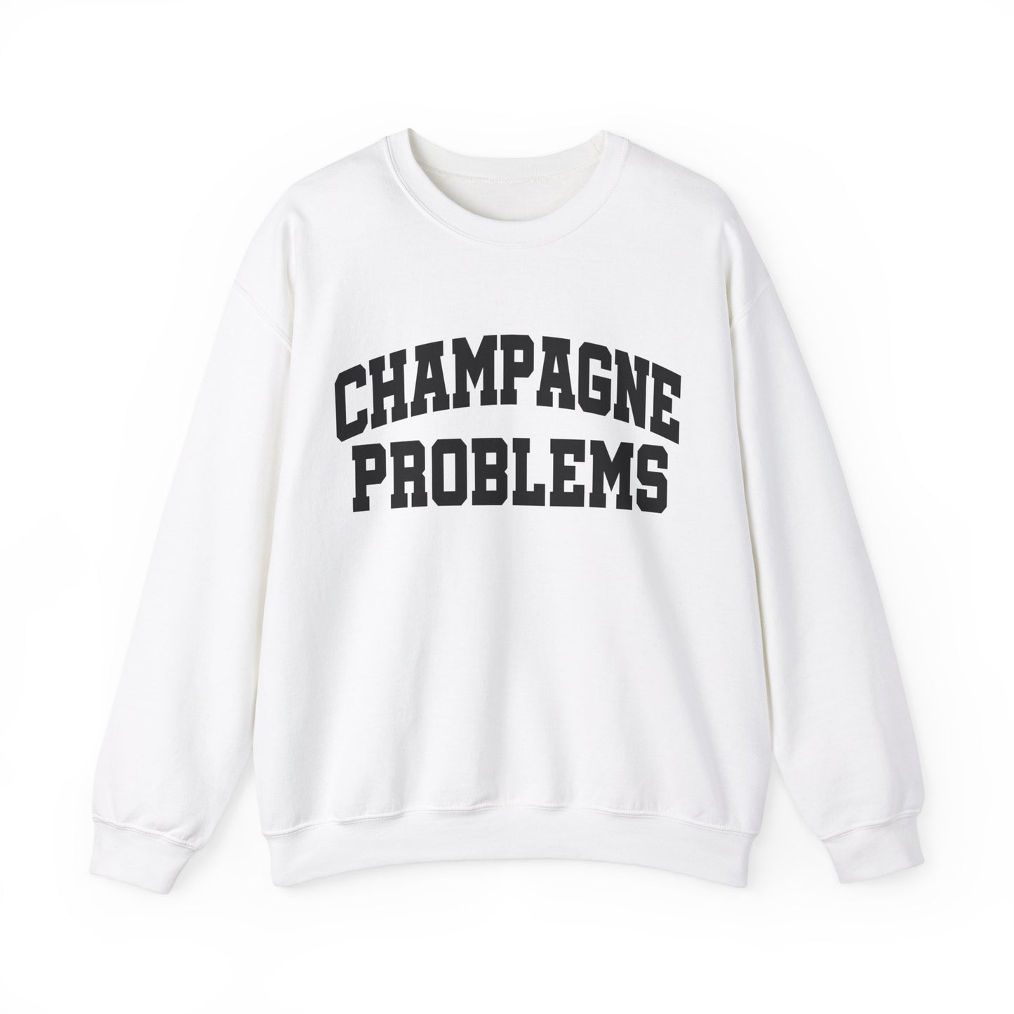 Champagne Problems Gildan Crewneck, Swiftie Tee, Varsity Letter Trendy Oversized Tee, Gift For Her, Gift For Swiftie, Varsity Letter Shirt