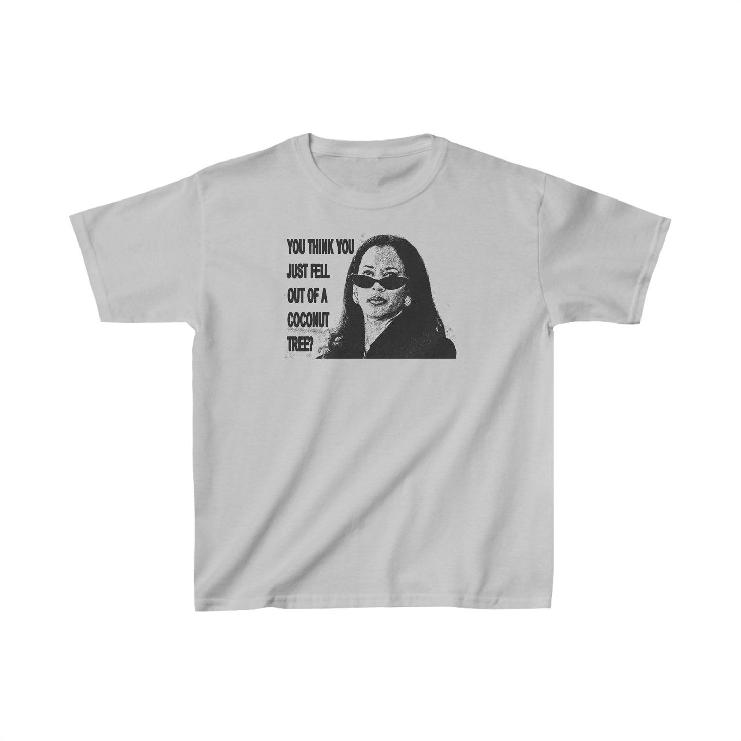 brat Kamala You Think You Just Fell Out Of A Coconut Tree Y2K Baby Tee, Funny Election Shirt, Democrat Kamala For President 2024 VP Harris