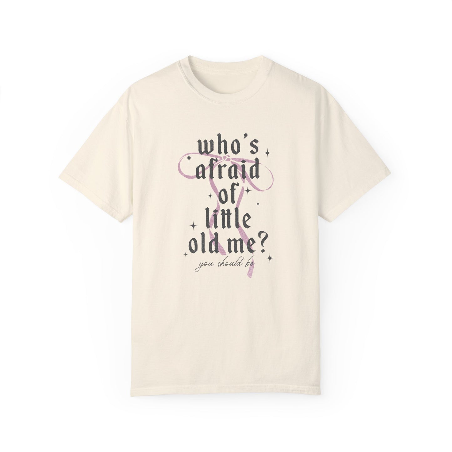 Who's Afraid Of Little Old Me? Comfort Colors, Funny Swiftie Shirt, TTPD Album, Tortured Poets Shirt, Gift For Swiftie, Poets Department