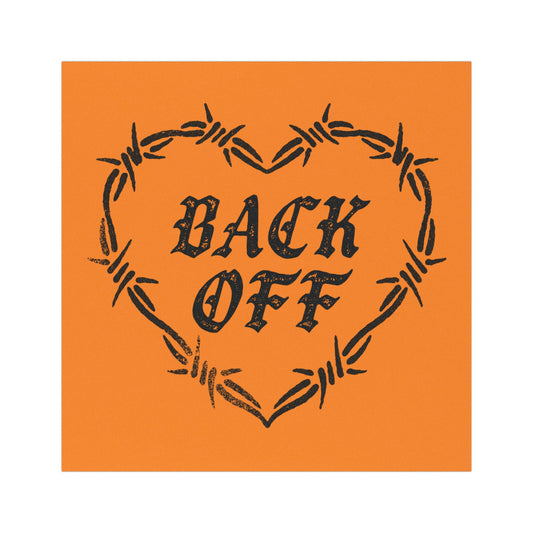 BACK OFF, Hot Girls Hit Curbs Car Magnet, Car Accessory For Her, Gift For Her, Sweet 16 Gift, Alt Emo Car Gift,