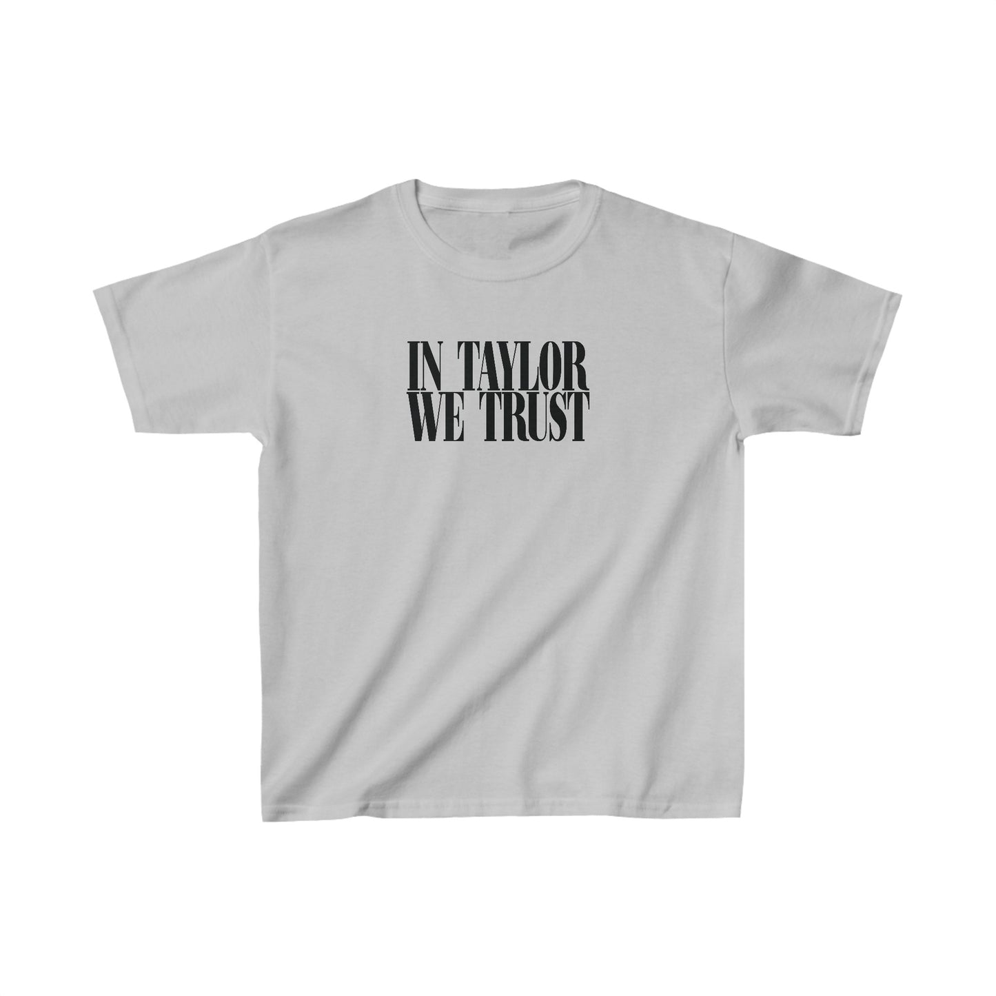 In Taylor We Trust Baby Tee, Y2K Trendy Tee, Gift For Swiftie, Music Lover Shirt, Eras Shirt, Election 2024, Presidential Candidate