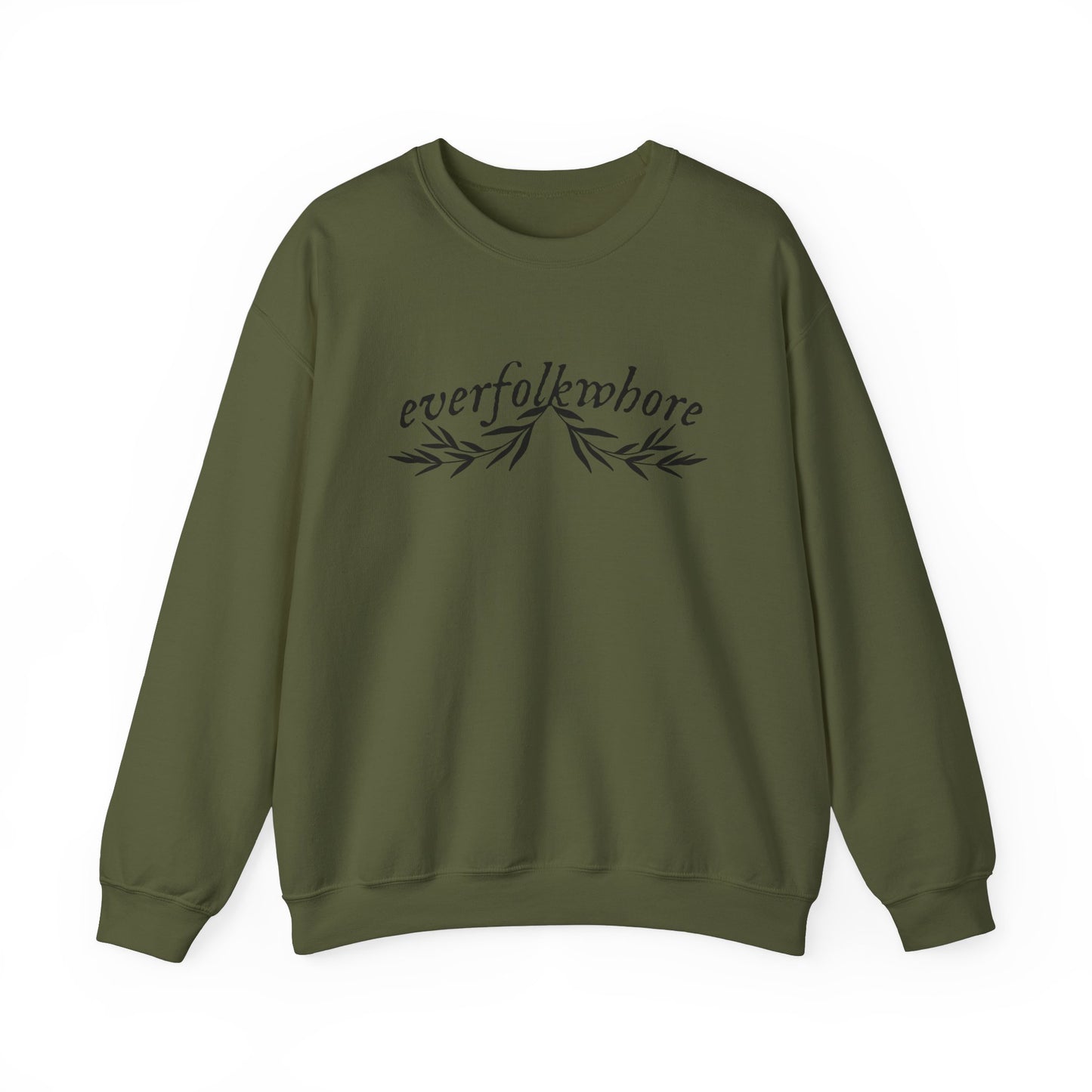 Everfolkwhore Gildan Crewneck, Funny Swiftie Gift, Evermore Album, Folklore Album, Tswift Fangirl, Gift For Swiftie, TTPD, Gift For Her