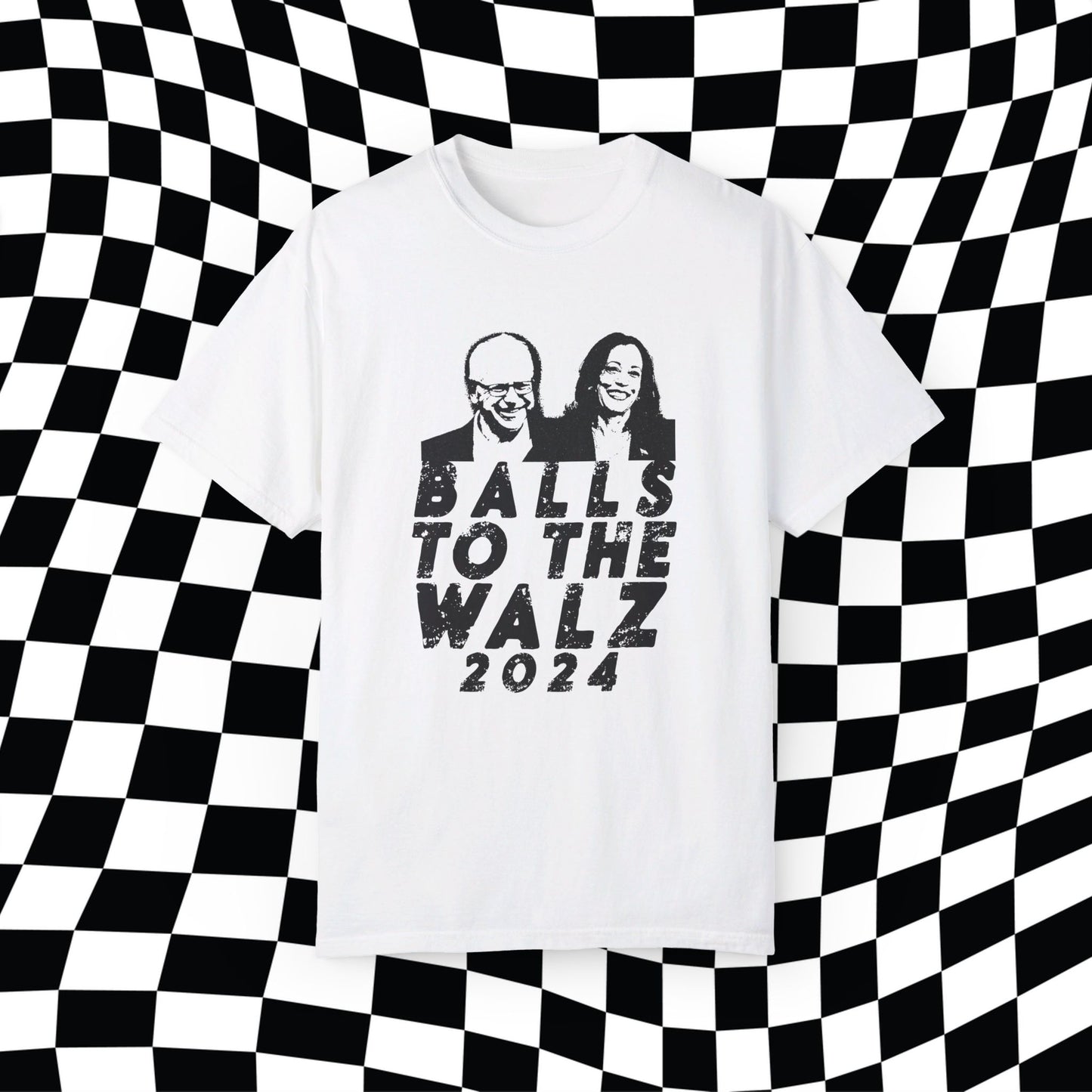 Harris Walz 2024, Balls To The Walz, Funny Election Shirt, Vote Blue, Kamala For President Tim Kamala 2024 Meme Campaign Tee, Funny Election