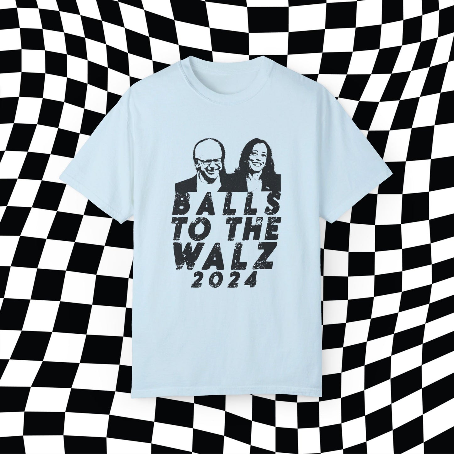 Harris Walz 2024, Balls To The Walz, Funny Election Shirt, Vote Blue, Kamala For President Tim Kamala 2024 Meme Campaign Tee, Funny Election