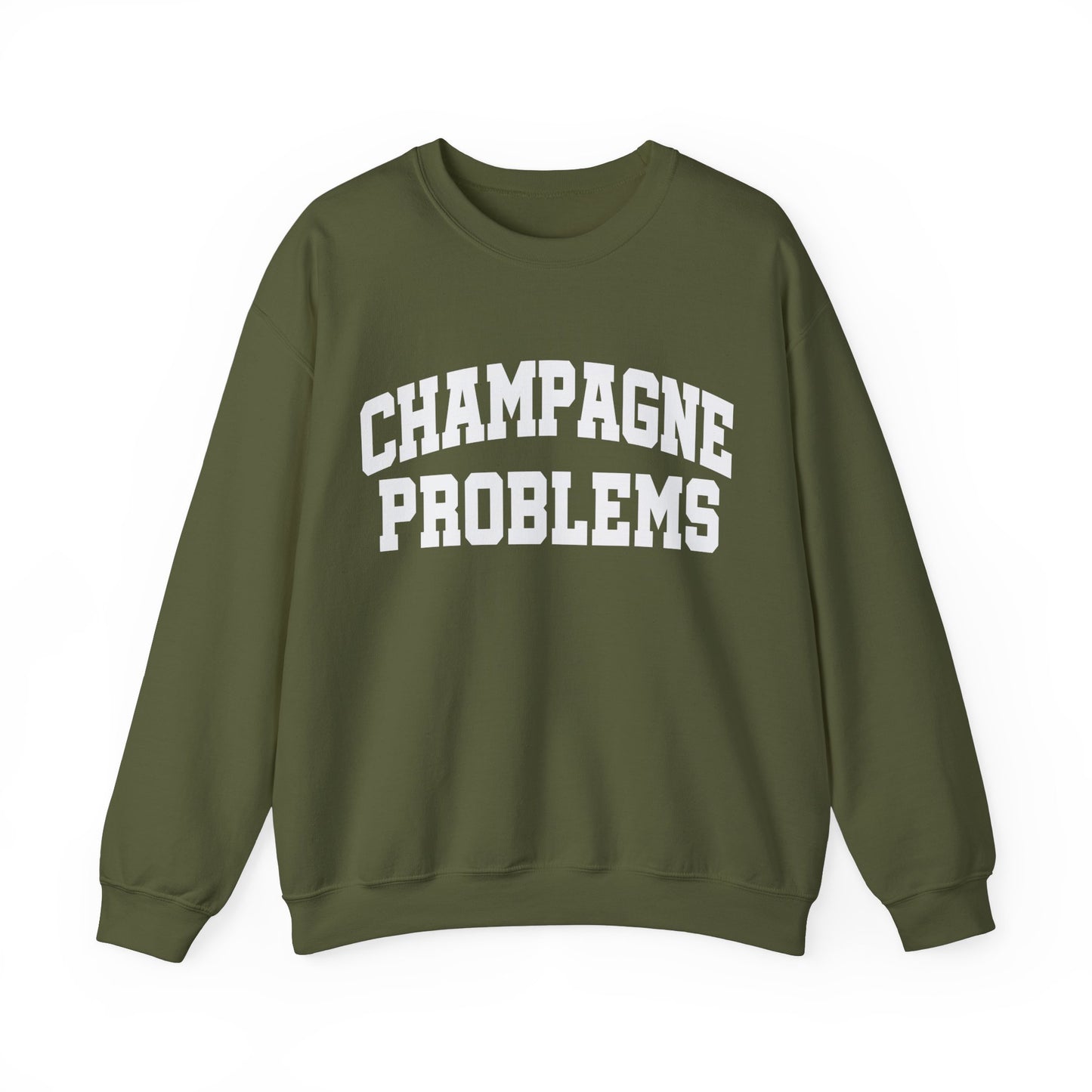 Champagne Problems Gildan Crewneck, Swiftie Tee, Varsity Letter Trendy Oversized Tee, Gift For Her, Gift For Swiftie, Varsity Letter Shirt