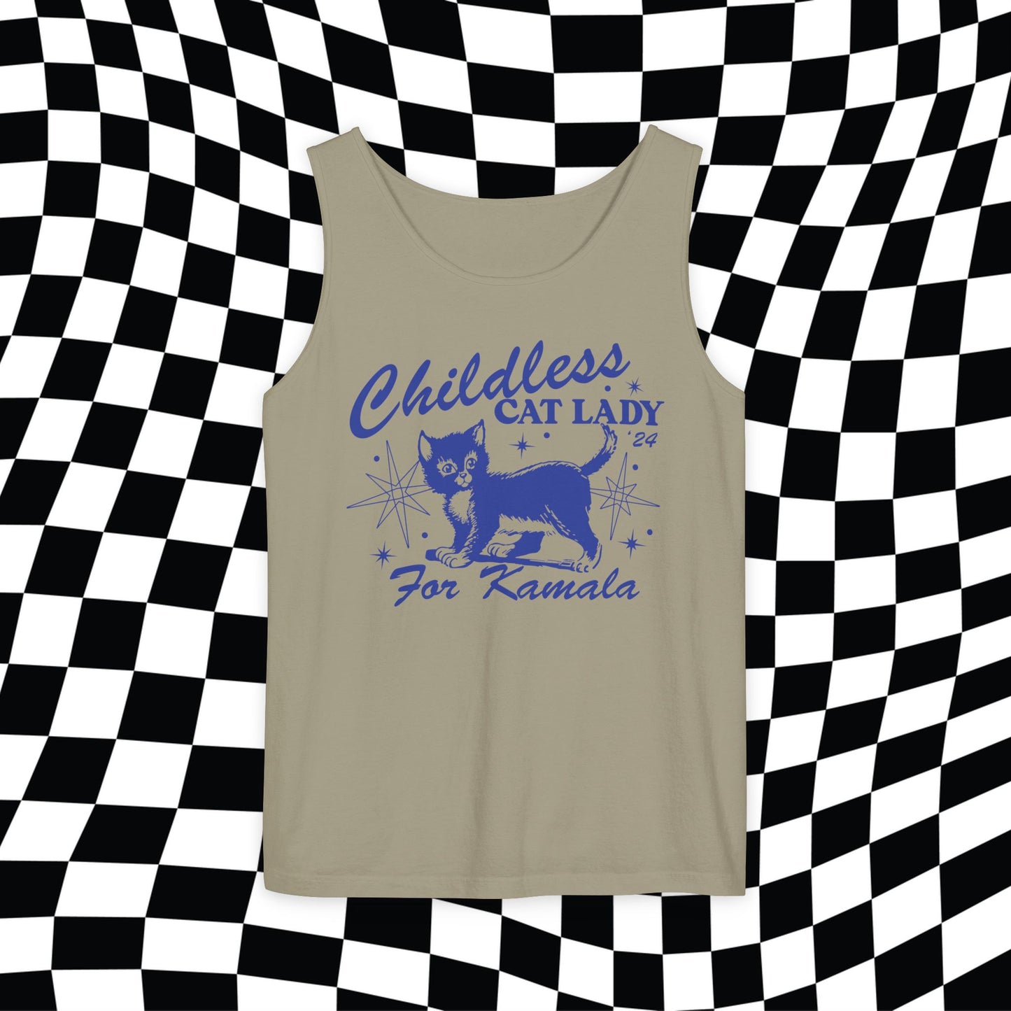 Childless Cat Lady For Kamala Tank Top, Childless Cat Lady For Harris, Cat Lady Shirt, Miserable Cat Lady, Kamala 2024, Democrat Funny