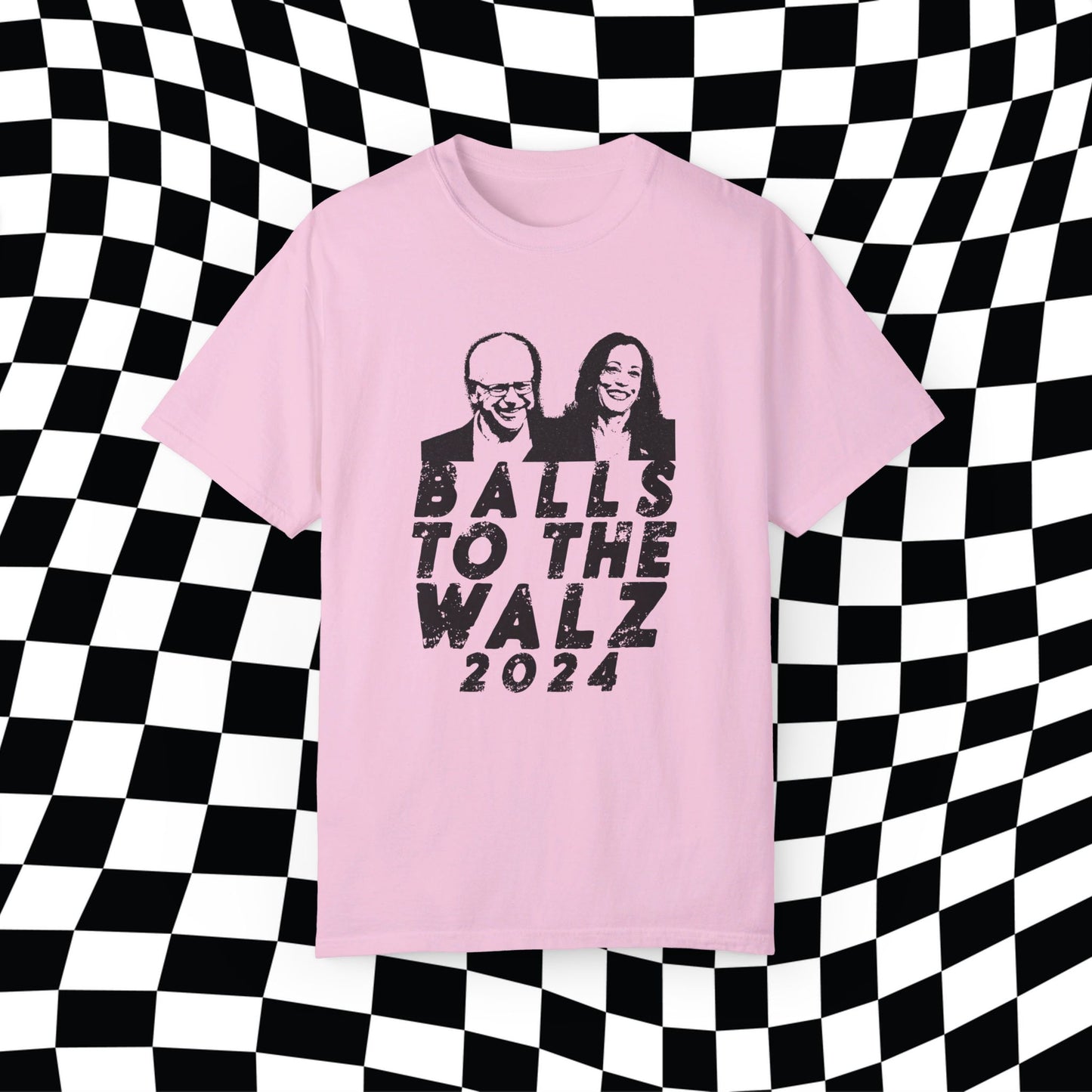 Harris Walz 2024, Balls To The Walz, Funny Election Shirt, Vote Blue, Kamala For President Tim Kamala 2024 Meme Campaign Tee, Funny Election