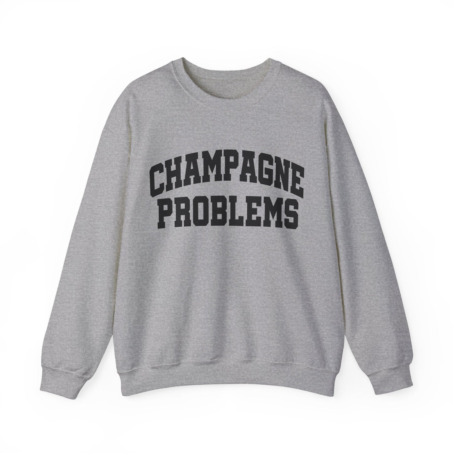 Champagne Problems Gildan Crewneck, Swiftie Tee, Varsity Letter Trendy Oversized Tee, Gift For Her, Gift For Swiftie, Varsity Letter Shirt