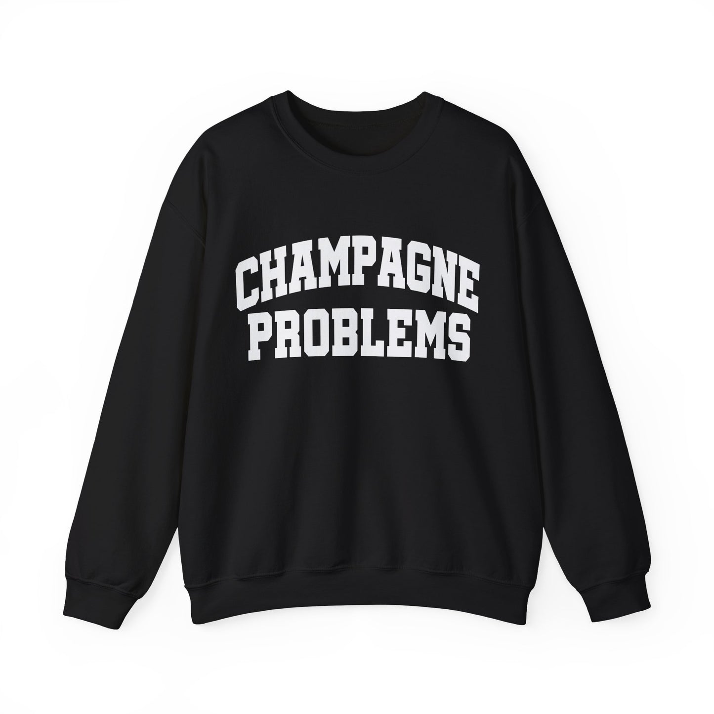 Champagne Problems Gildan Crewneck, Swiftie Tee, Varsity Letter Trendy Oversized Tee, Gift For Her, Gift For Swiftie, Varsity Letter Shirt