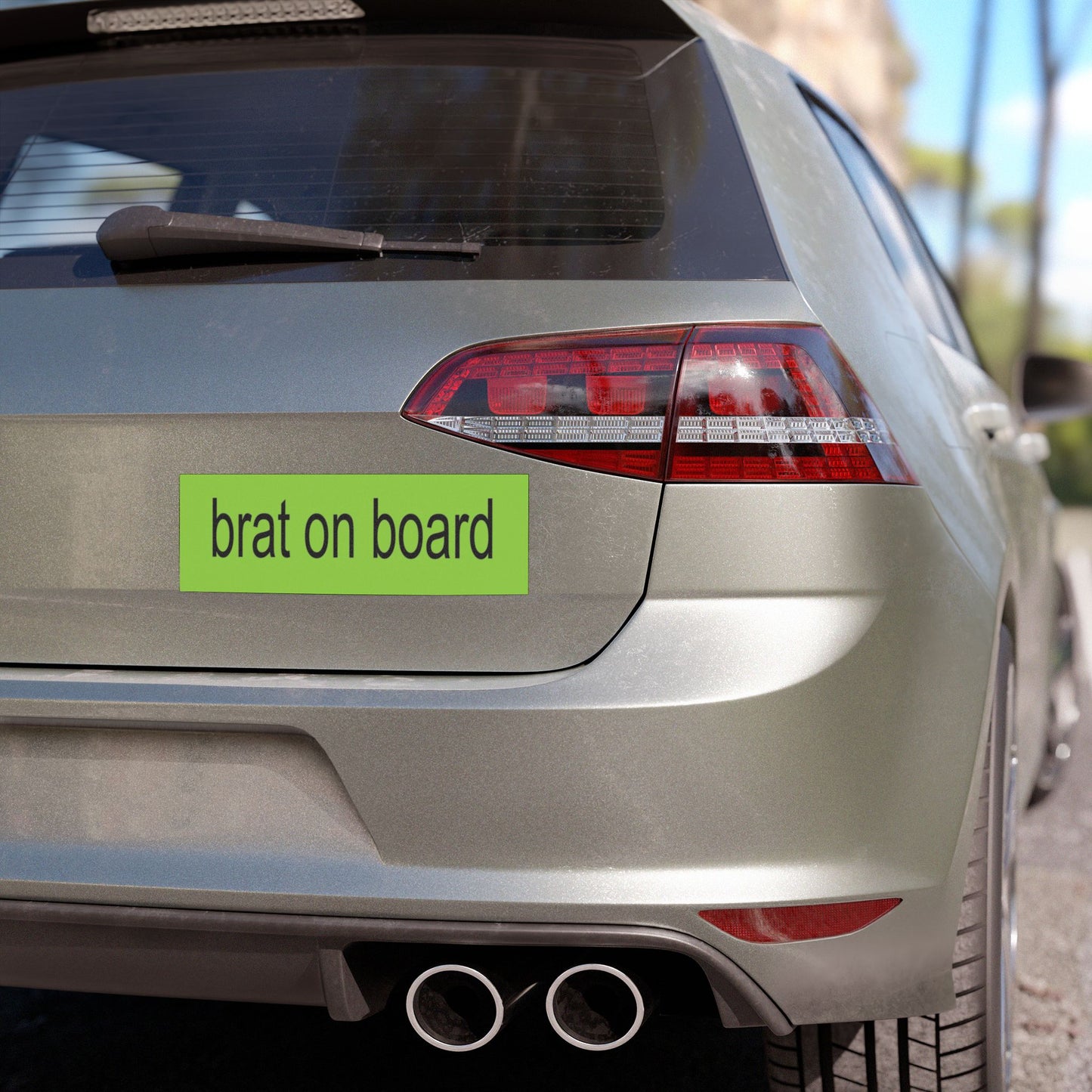 brat on board, bumpin' that brat Car Magnet, Car Accessory, Y2K Car Magnet, Car Decor, Gen Z, Gift For Her, Friend Gift, xcx, i'm so julia