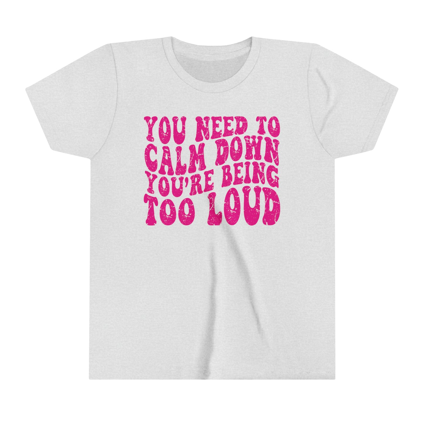 You Need To Calm Down You're Being Too Loud Comfort Colors,Little Swiftie Tee, Gift For Swiftie, YOUTH Shirt, Funny Swiftie Tee, Tswift Fan