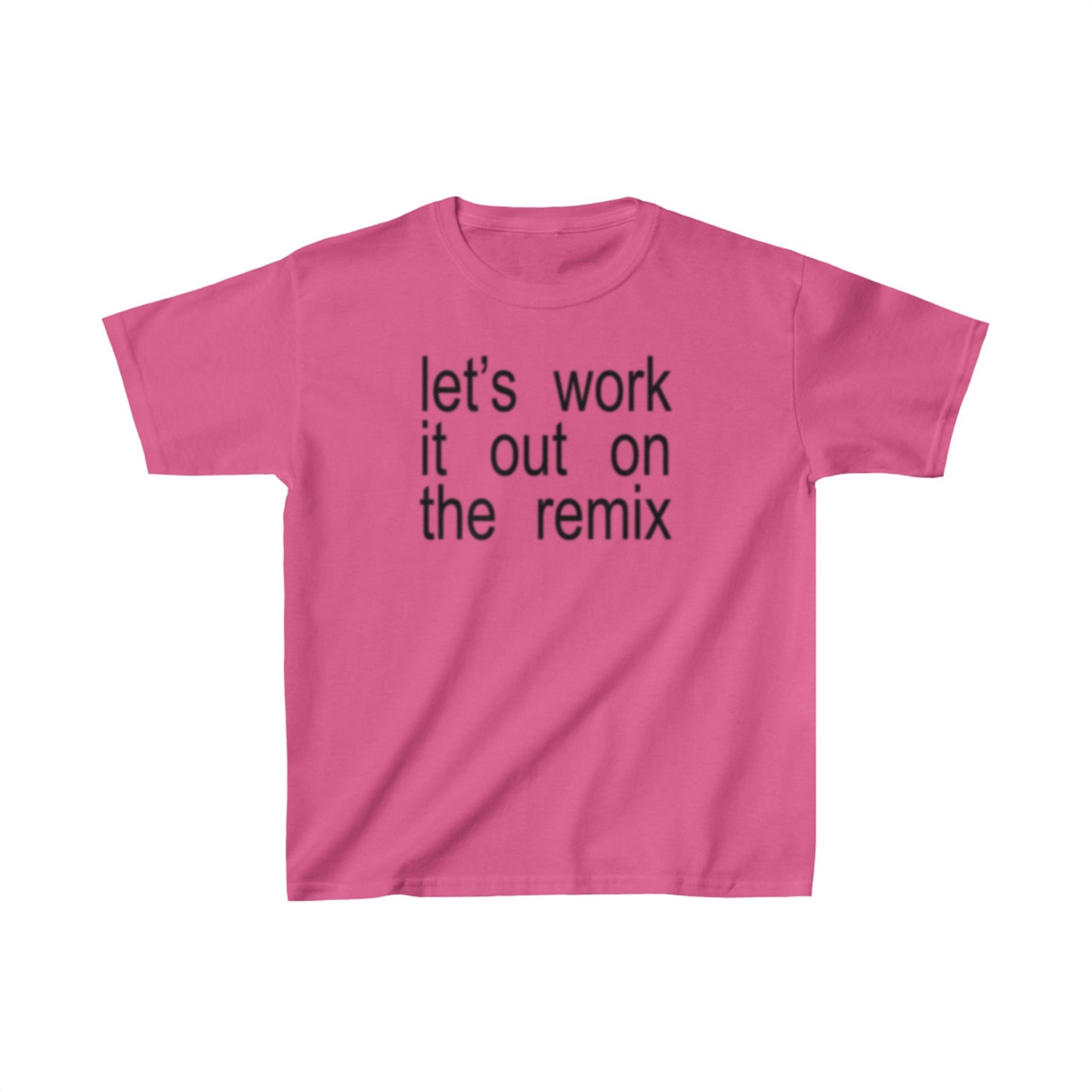 let's work it out on the remix brat Baby Tee, Trendy Baby Tee, Vintage, Retro Style, Y2K Baby Tee, Cropped brat Tee, i'm so julia, xcx 360