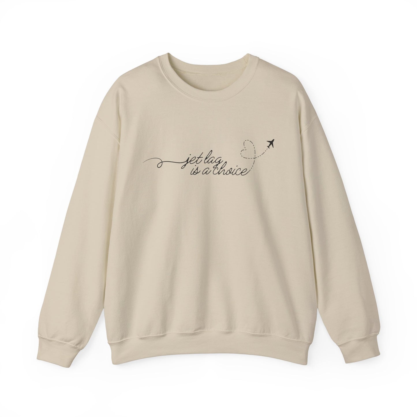 Jet Lag Is A Choice Gildan Crewneck, Minimal Travel Sweatshirt, Girls Trip Shirt, Tswift Fangirl, Swiftie Travel Shirt, Swiftie Quote Shirt