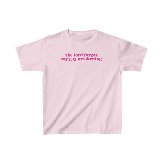 The Lord Forgot My Gay Awakening Baby Tee, Y2K Trendy Baby Tee, Slim Pickins, Short N Sweet, Sabrina Fangirl, Concert Merch, Lyric Shirt