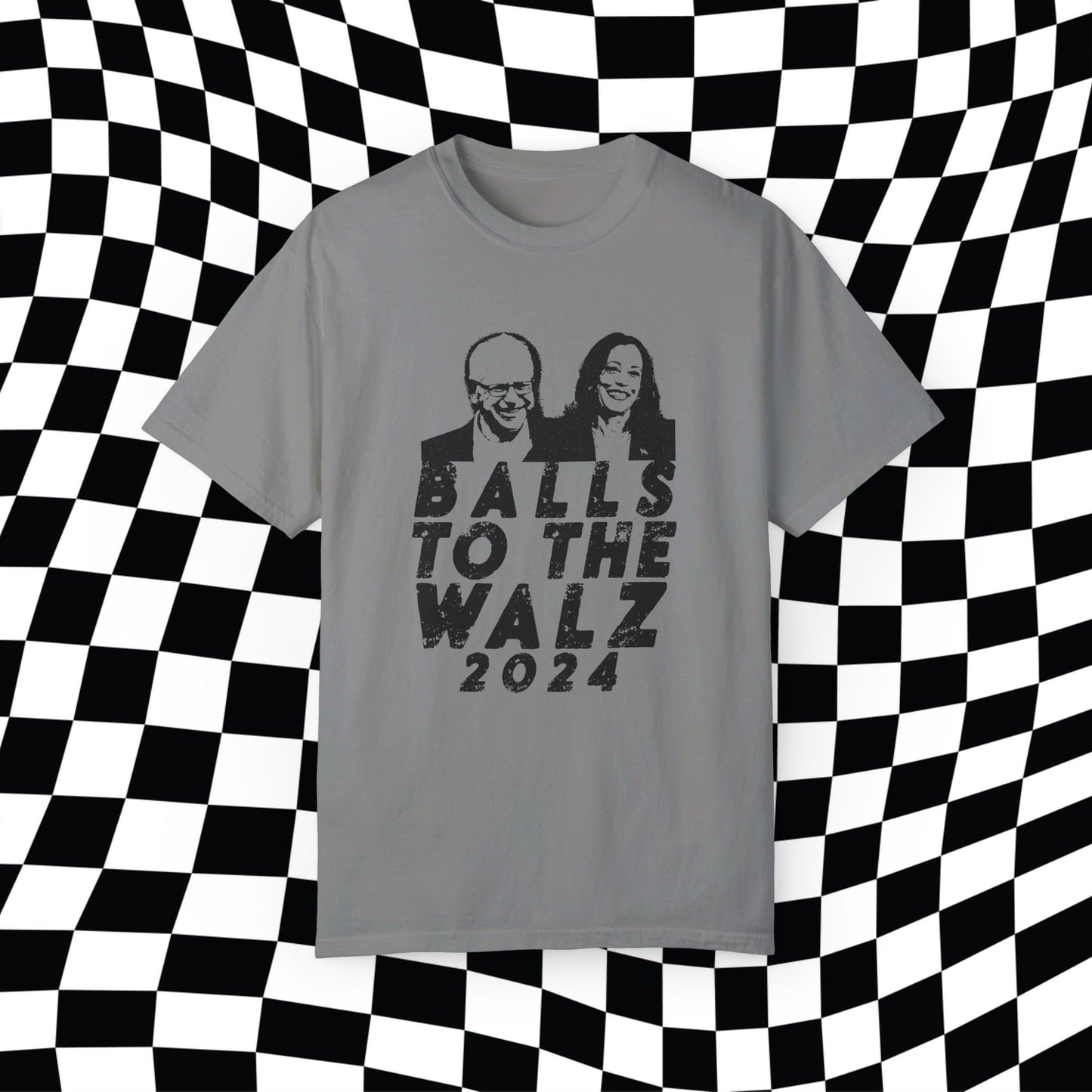 Harris Walz 2024, Balls To The Walz, Funny Election Shirt, Vote Blue, Kamala For President Tim Kamala 2024 Meme Campaign Tee, Funny Election