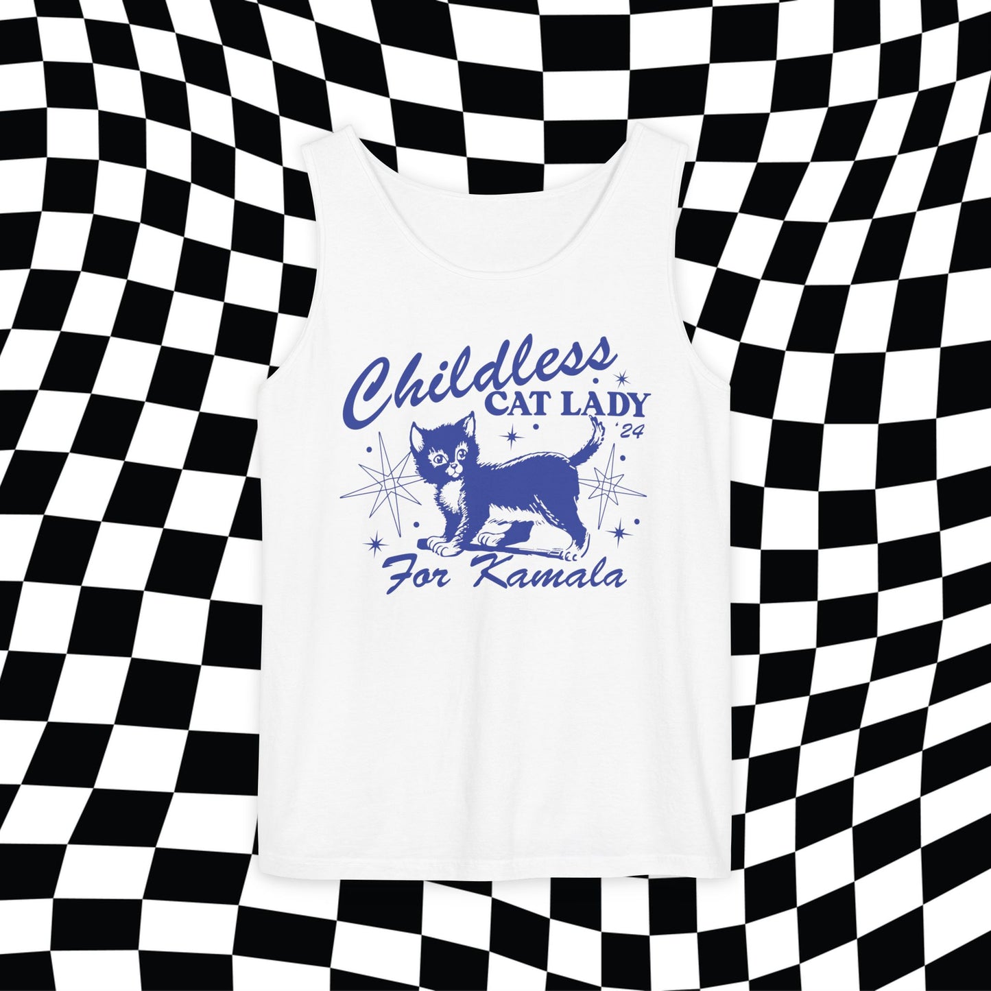 Childless Cat Lady For Kamala Tank Top, Childless Cat Lady For Harris, Cat Lady Shirt, Miserable Cat Lady, Kamala 2024, Democrat Funny