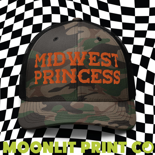 Midwest Princess Camo Mesh Trucker Hat Good Luck Babe