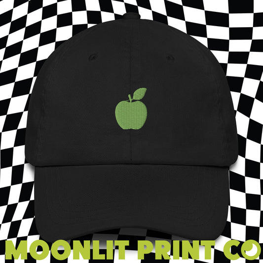 apple brat Embroidered Solid Color Dad Hat, brat Hat, trendy camp hat, I'm so julia, viral tiktok dance, trending apple