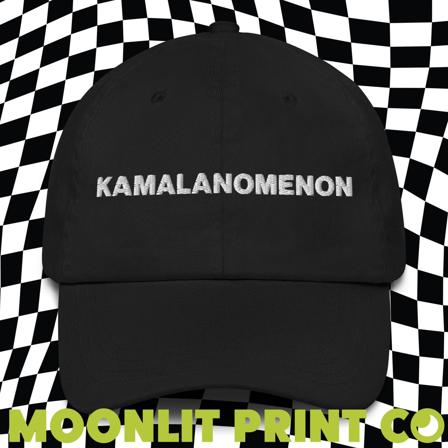 KAMALANOMENON Kamala 2024 Embroidered Dad Hat, Snow Washed Distressed Dad Hat, Kamala 2024, Harris For President, Chappell Femininomenon