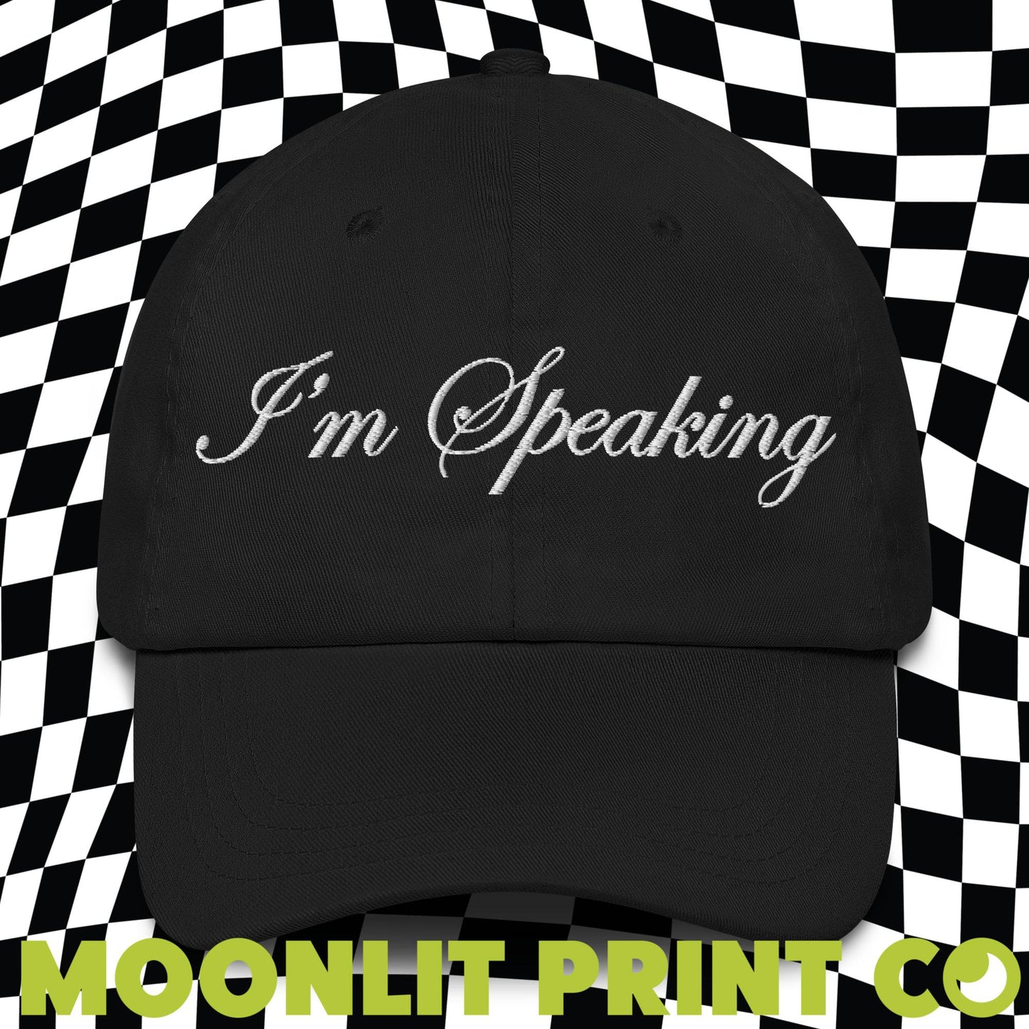 I'm Speaking Kamala Embroidered Dad Hat, Feminist Hat, Vice President, Democratic Party, Election 2024, Harris For President