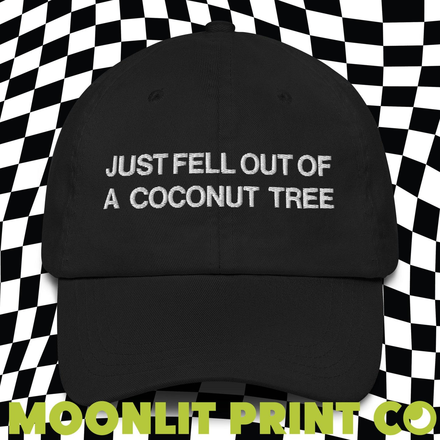 Just Fell Out Of A Coconut Tree, Embroidered Dad Hat, Kamala 2024, Coconut Tree Hat, Funny Election Hat, Gift For Her, Democrat Harris