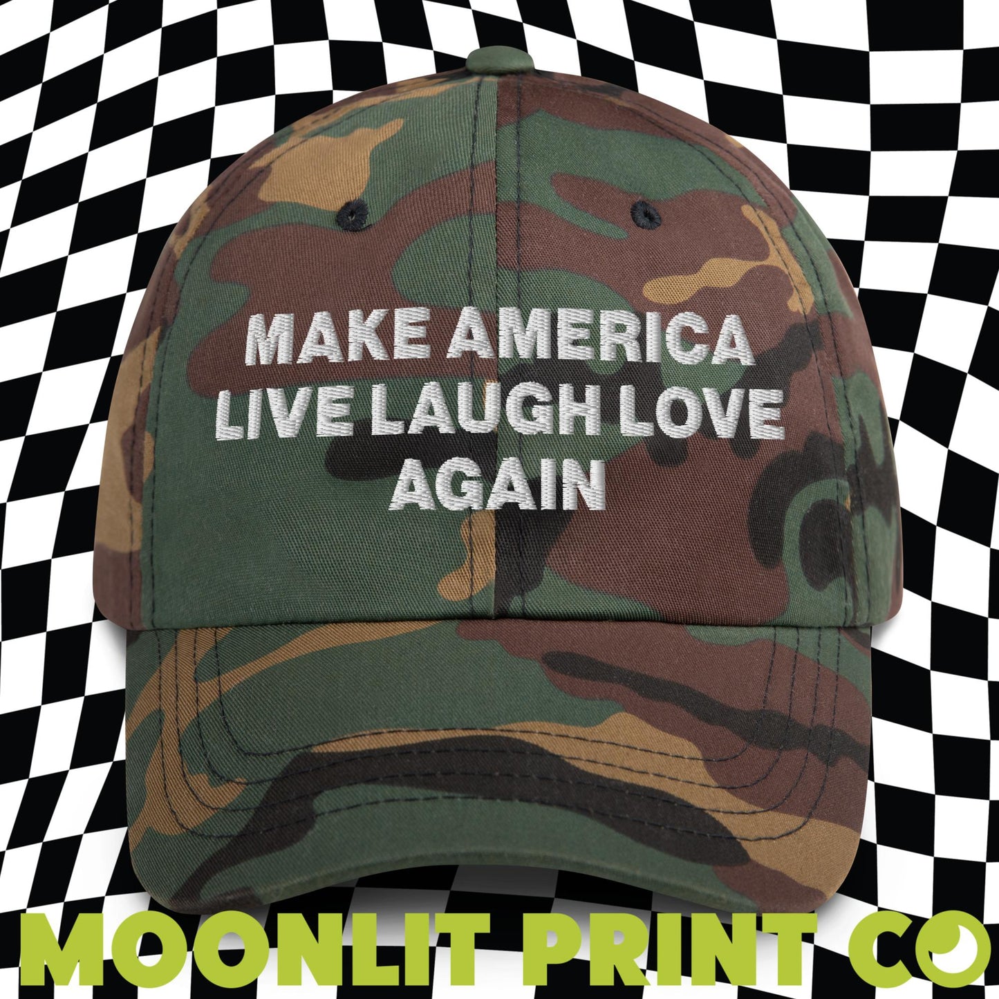 Make America Live Laugh Love Again Embroidered Dad Hat, Make America Laugh Again, MALA Hat, Kamala For President, Harris 2024