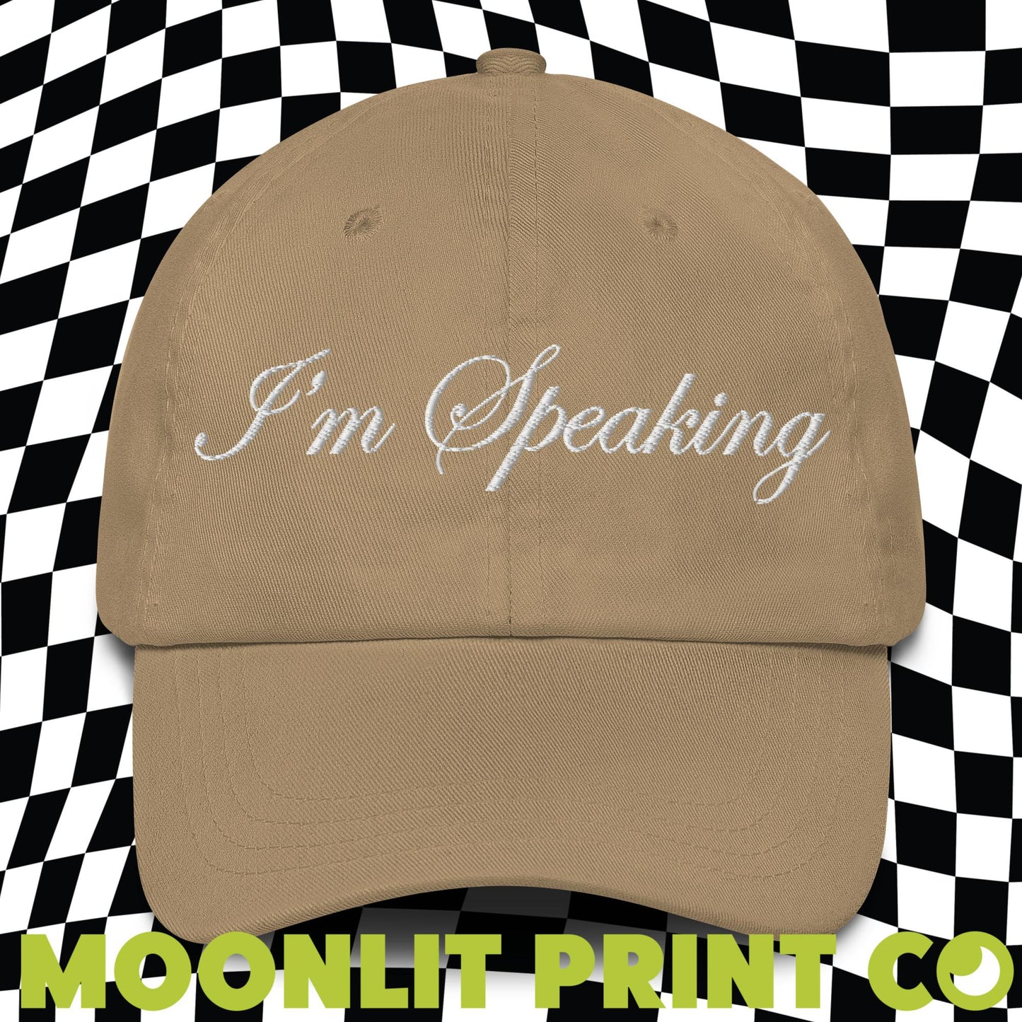 I'm Speaking Kamala Embroidered Dad Hat, Feminist Hat, Vice President, Democratic Party, Election 2024, Harris For President