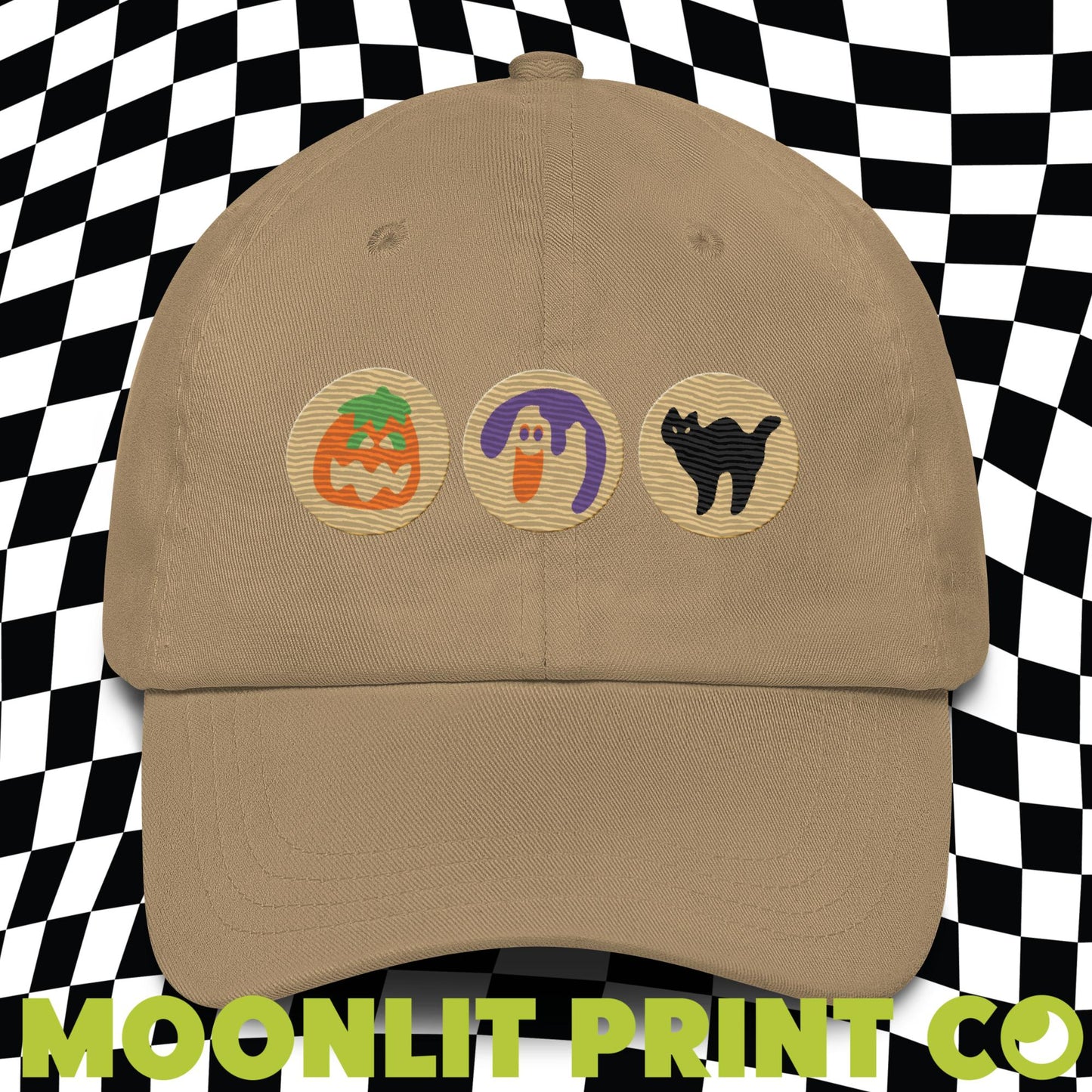 Halloween Sugar Cookie Embroidered Dad Hat, Halloween Dad Hat, Trendy Dad Hat, Autumn Fall Hat, Cookie Hat