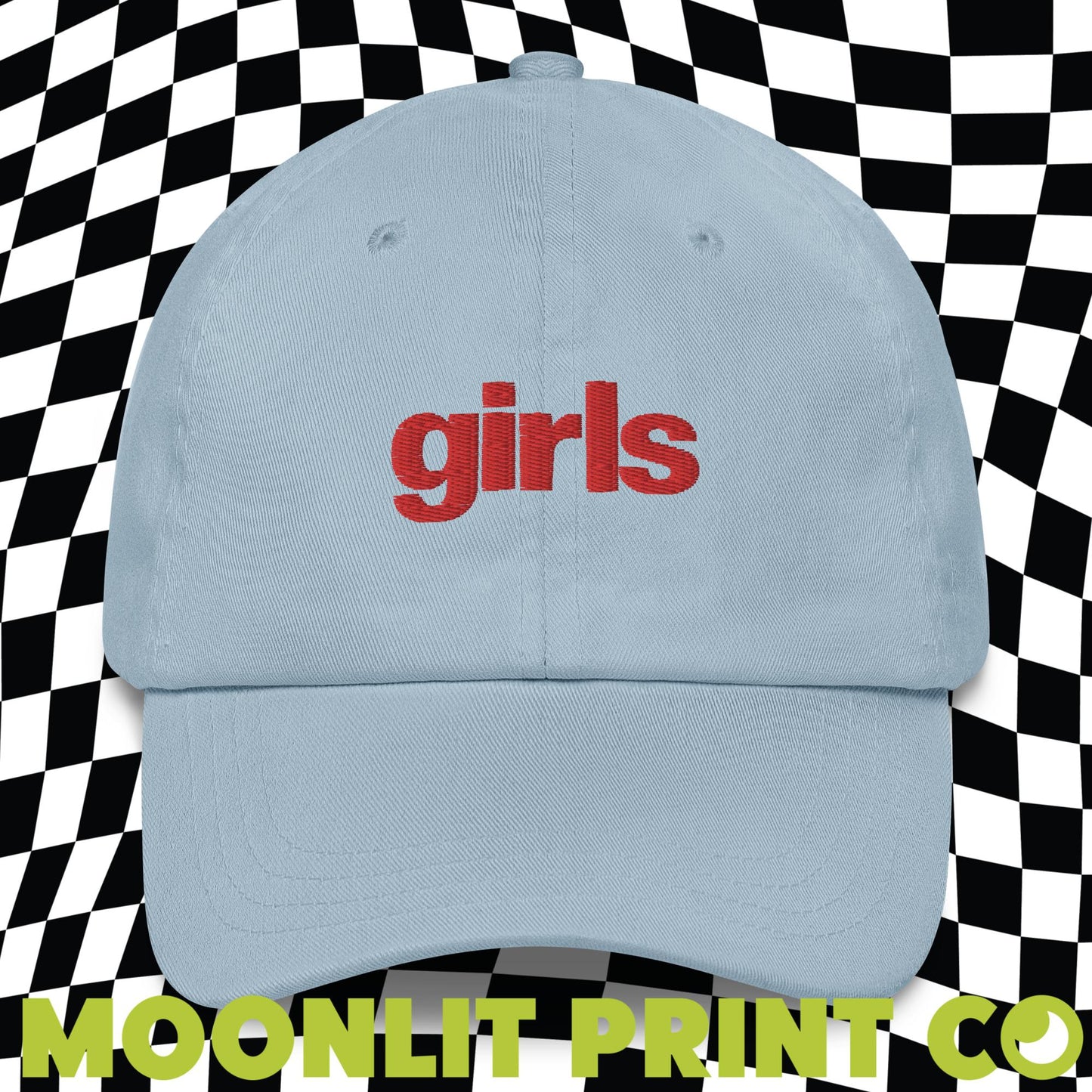 girls Solid Color Dad Hat, Trendy Dad Hat, Trendy Camp Y2K, brat Hat, Girls Just Want To