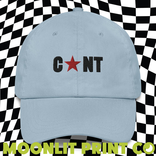 C*NT Dad Hat, Embroidered Trendy Dad Hat, Y2K Aesthetic, C Word Hat, Serving C*NT, Chappell, Cunty Hat, Cunting Season, Offensive Hat