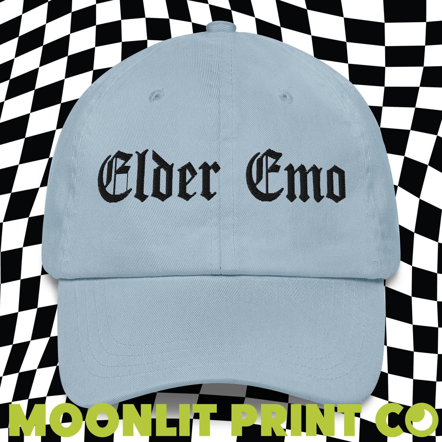 Elder Emo Dad Hat, Embroidered Dad Hat, Trendy Emo Scene Punk Hat, Make America Emo Again, Retired Emo, Emo Music