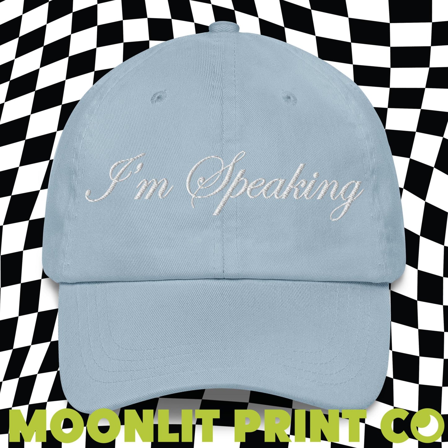 I'm Speaking Kamala Embroidered Dad Hat, Feminist Hat, Vice President, Democratic Party, Election 2024, Harris For President