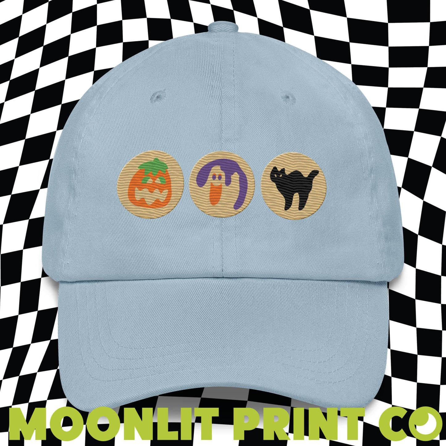 Halloween Sugar Cookie Embroidered Dad Hat, Halloween Dad Hat, Trendy Dad Hat, Autumn Fall Hat, Cookie Hat