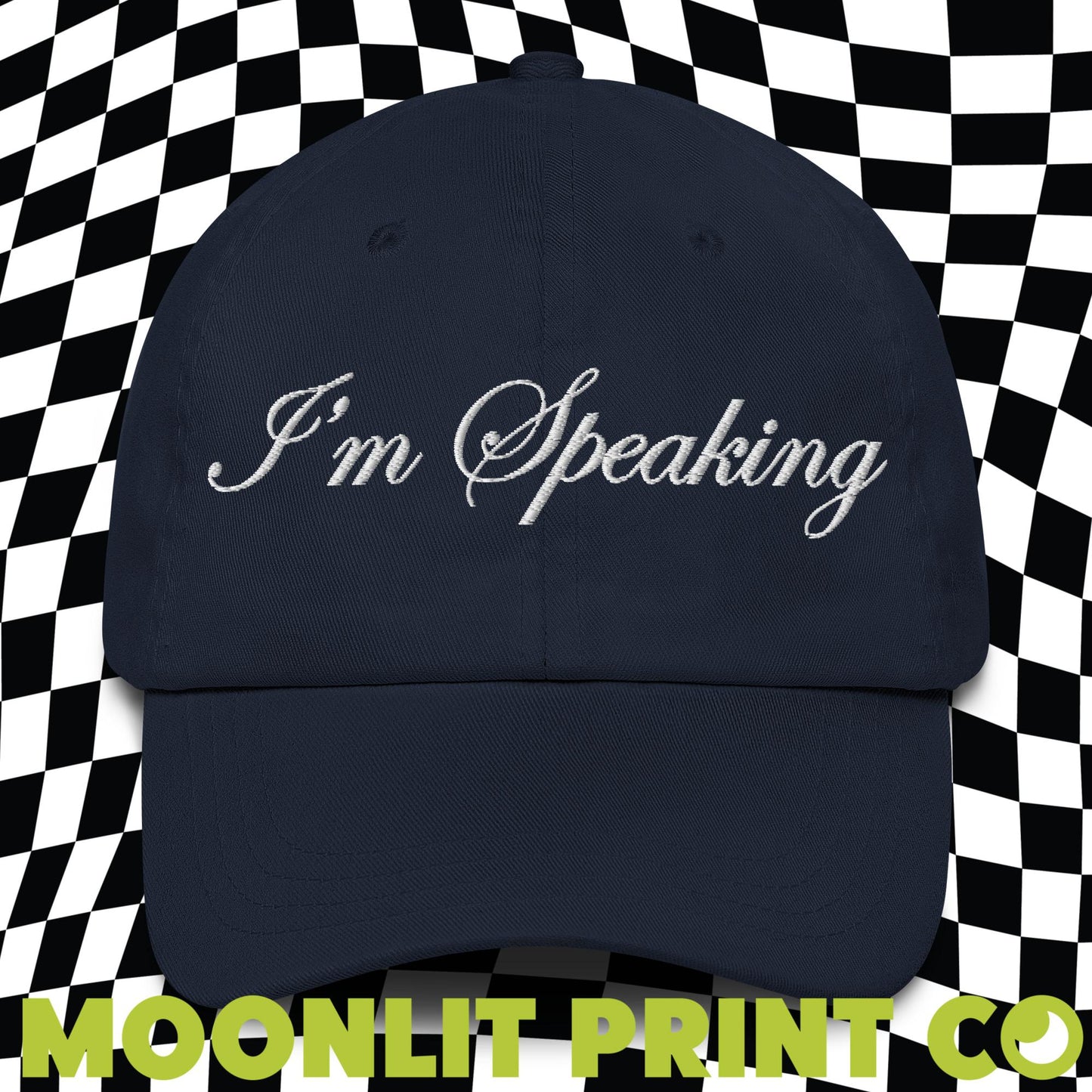 I'm Speaking Kamala Embroidered Dad Hat, Feminist Hat, Vice President, Democratic Party, Election 2024, Harris For President