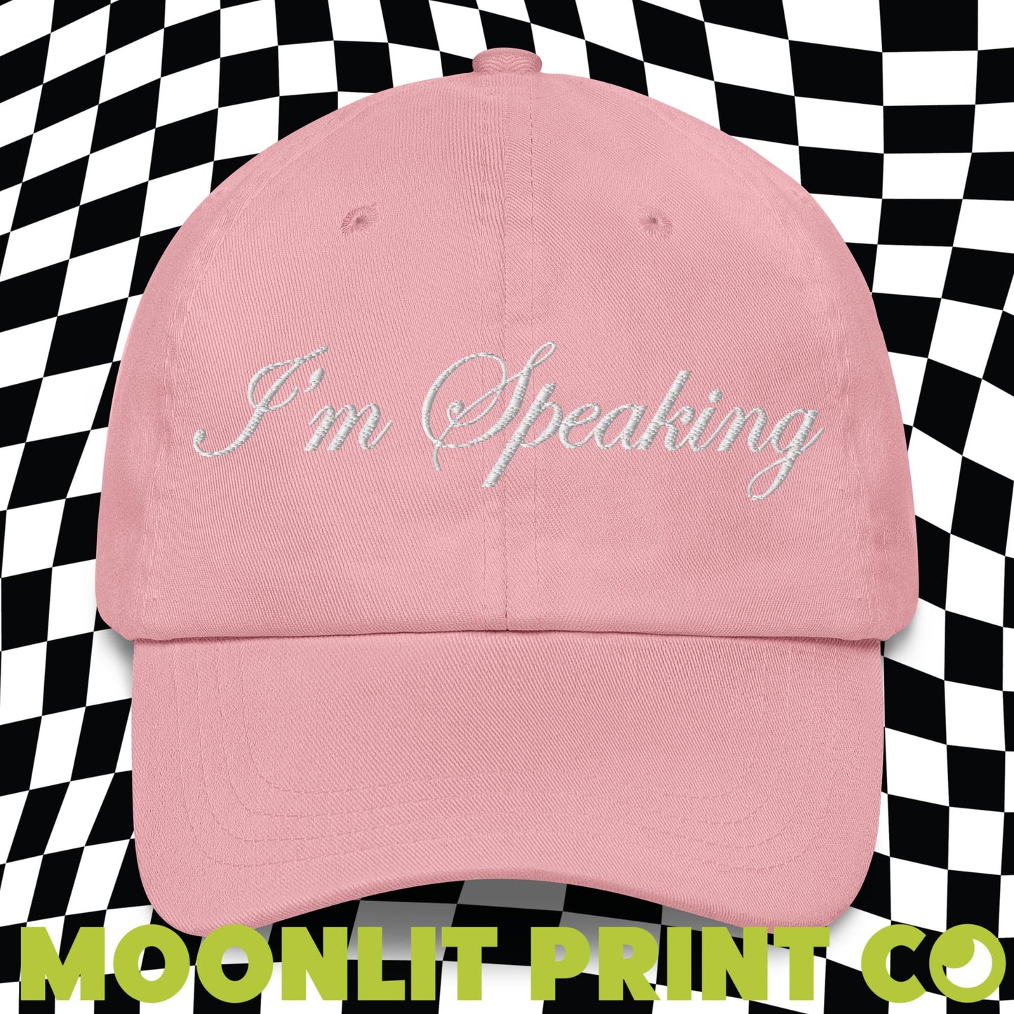 I'm Speaking Kamala Embroidered Dad Hat, Feminist Hat, Vice President, Democratic Party, Election 2024, Harris For President