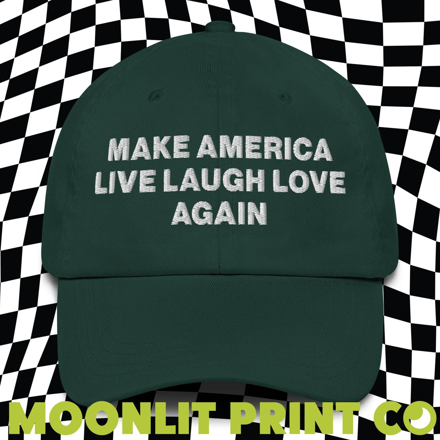 Make America Live Laugh Love Again Embroidered Dad Hat, Make America Laugh Again, MALA Hat, Kamala For President, Harris 2024