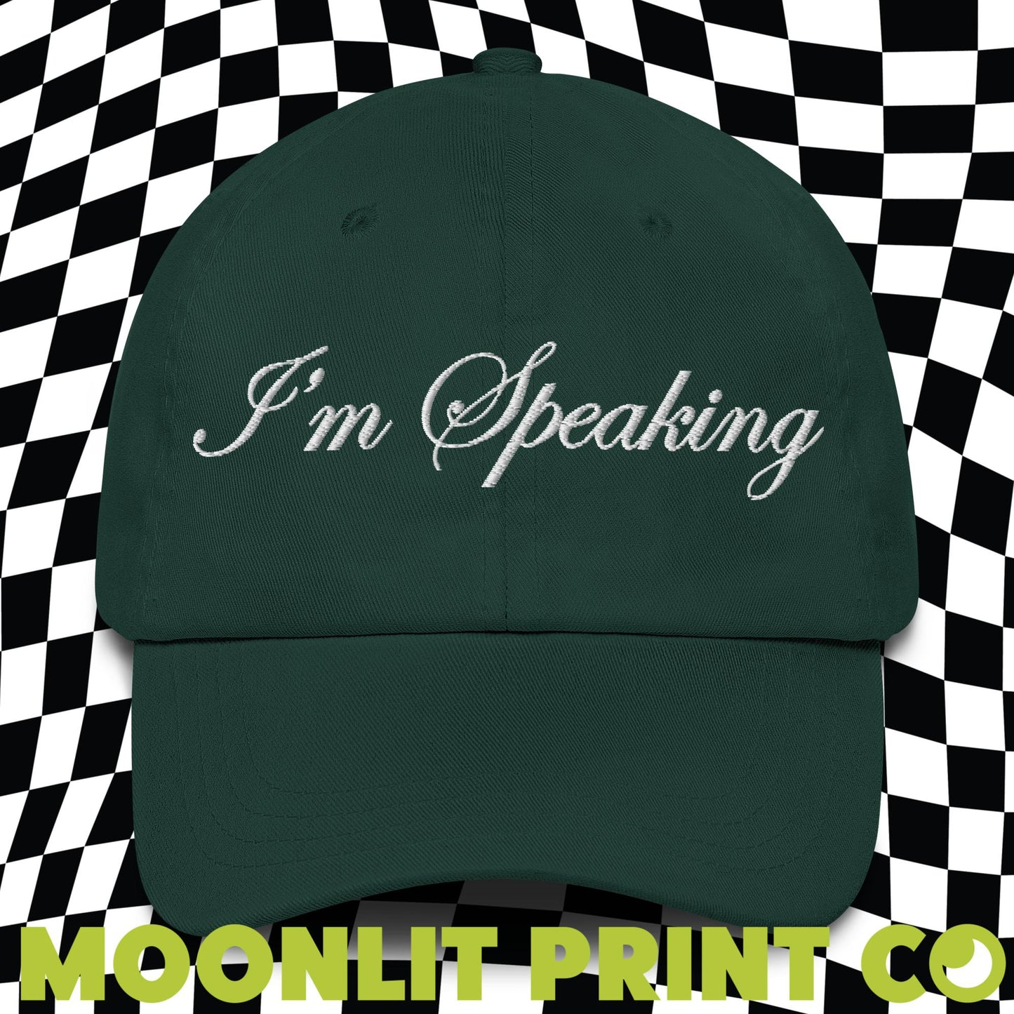 I'm Speaking Kamala Embroidered Dad Hat, Feminist Hat, Vice President, Democratic Party, Election 2024, Harris For President