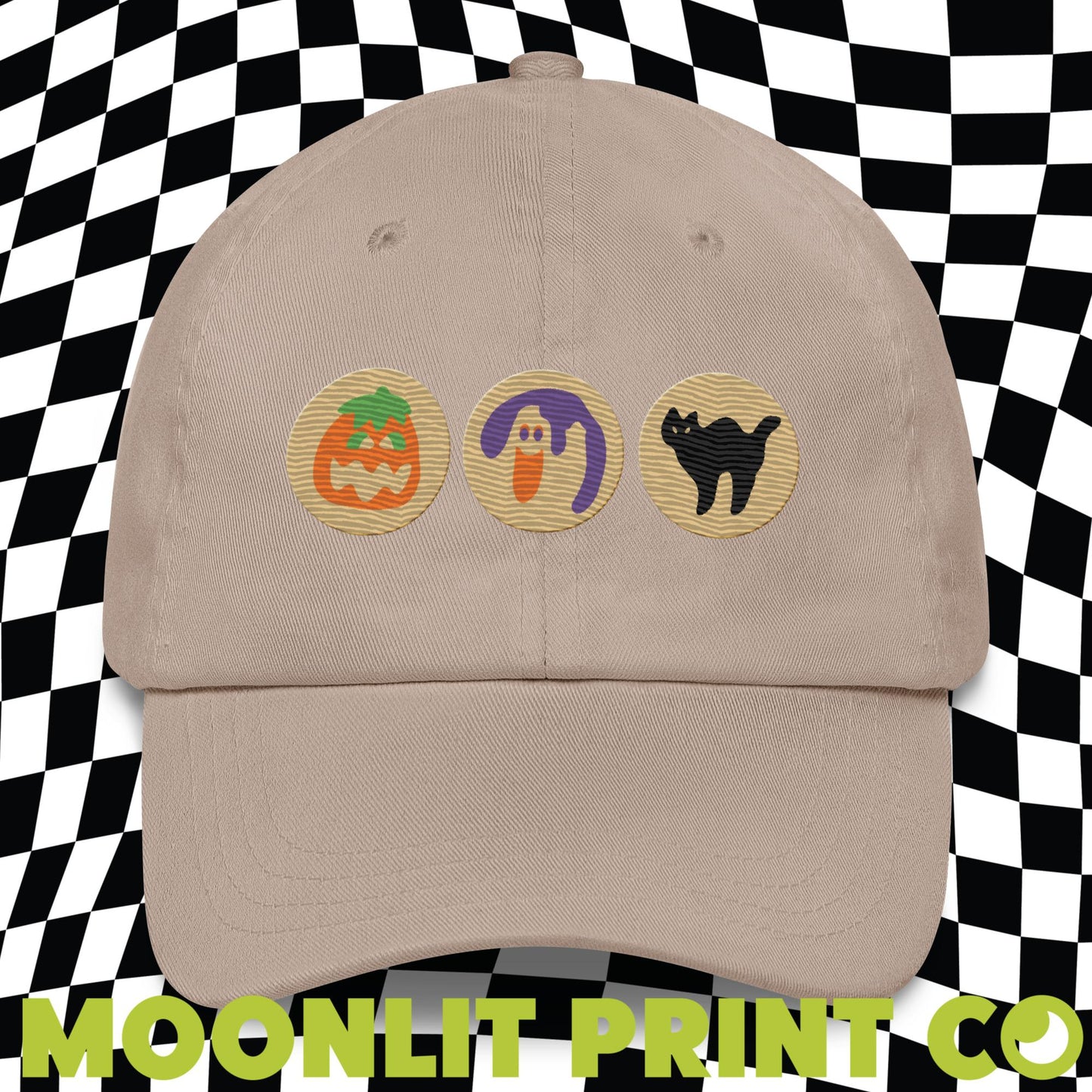 Halloween Sugar Cookie Embroidered Dad Hat, Halloween Dad Hat, Trendy Dad Hat, Autumn Fall Hat, Cookie Hat