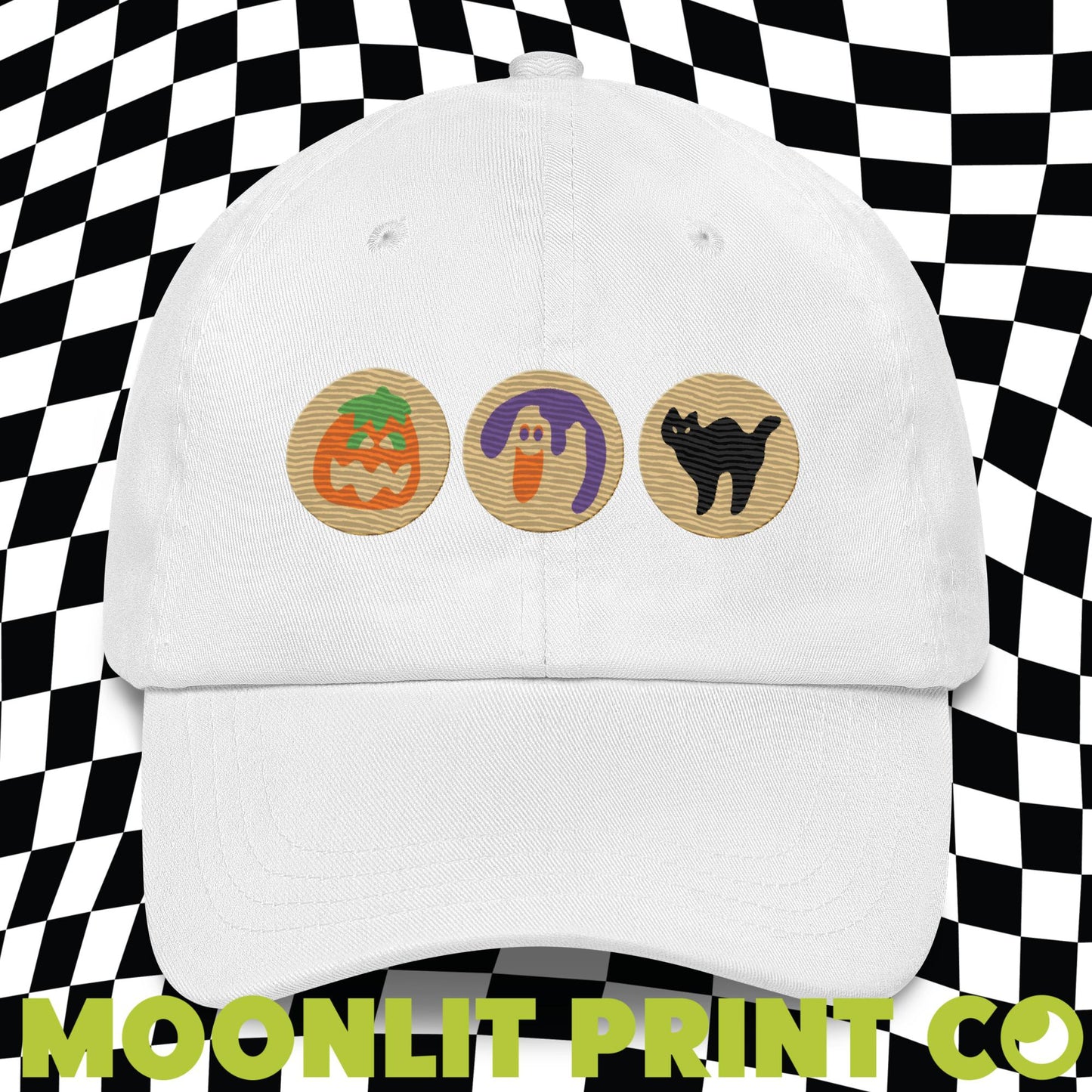 Halloween Sugar Cookie Embroidered Dad Hat, Halloween Dad Hat, Trendy Dad Hat, Autumn Fall Hat, Cookie Hat