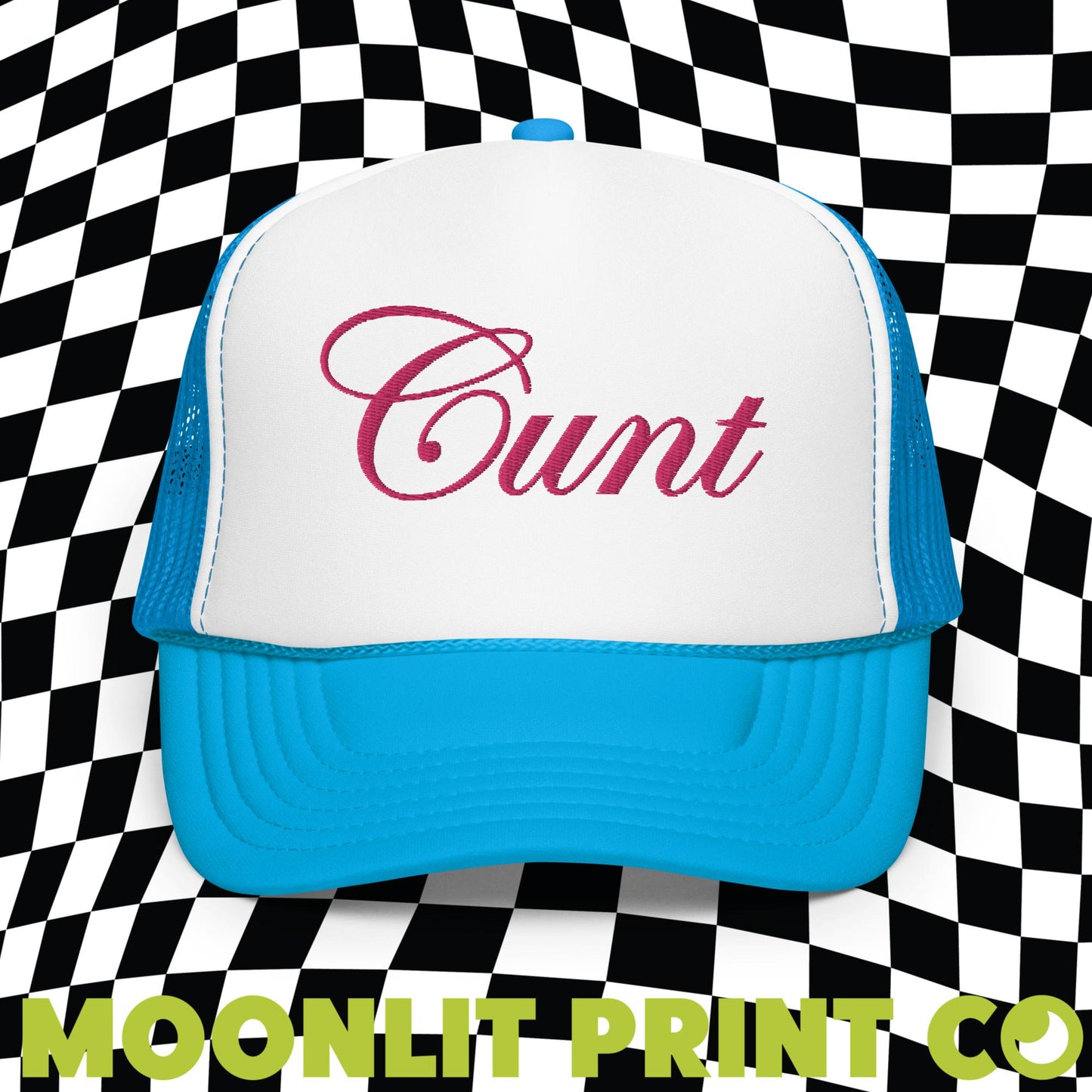 C*NT Dad Hat, Embroidered Trendy Trucker Hat, Y2K Aesthetic, C Word Hat, Serving C*NT, Chappell, Cunty Hat, Cunting Season, Offensive Hat