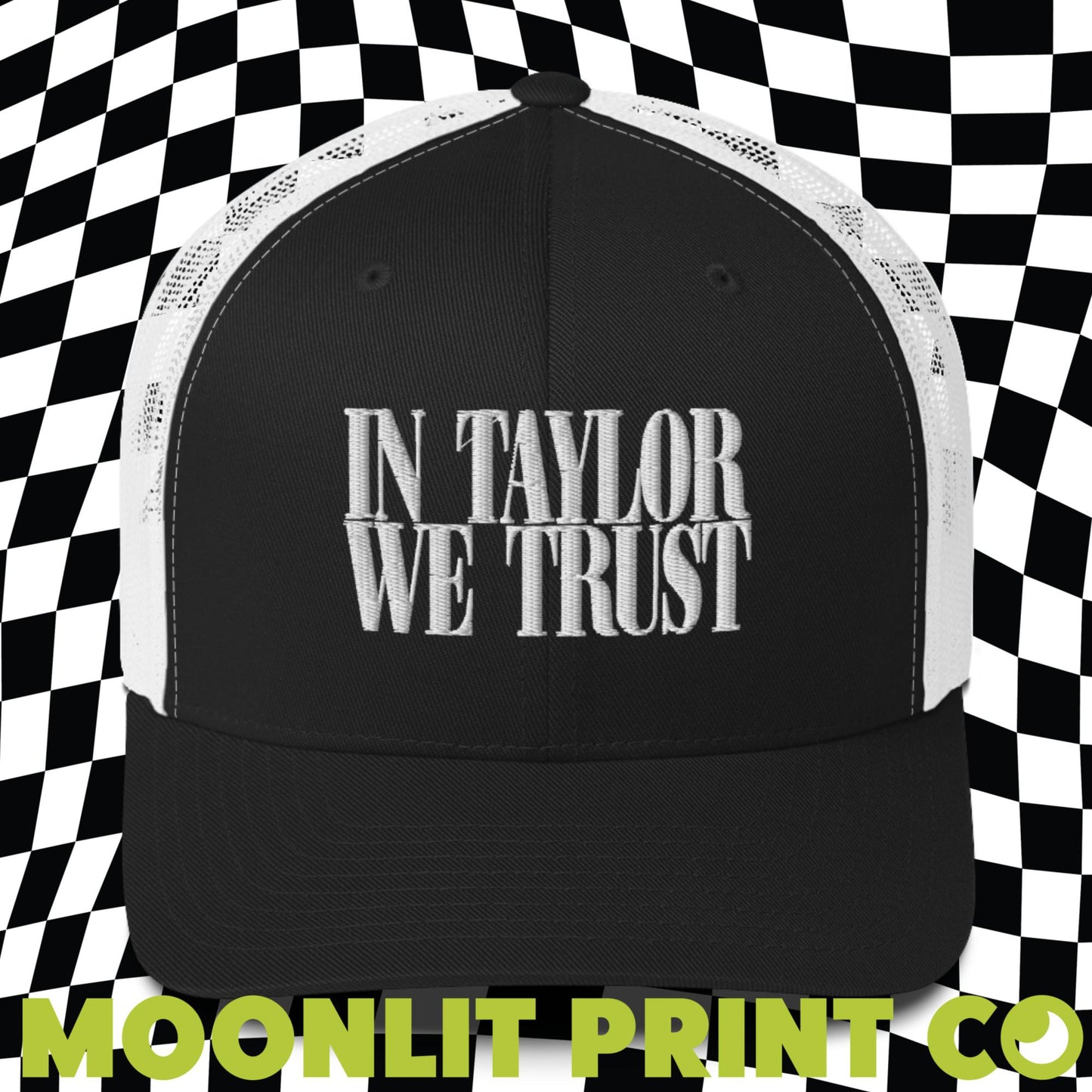 In Taylor We Trust Retro Trucker Hat, Embroidered