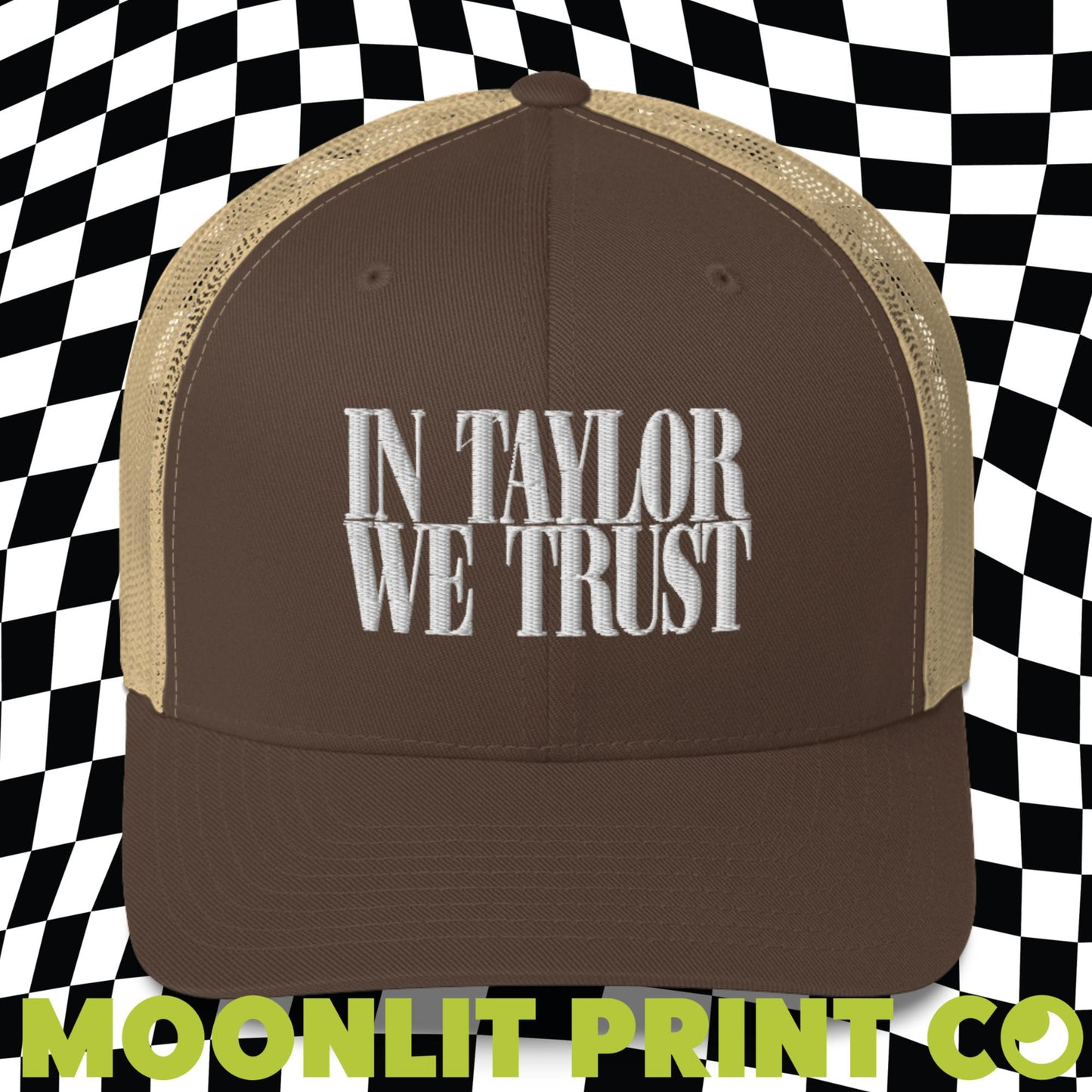 In Taylor We Trust Retro Trucker Hat, Embroidered